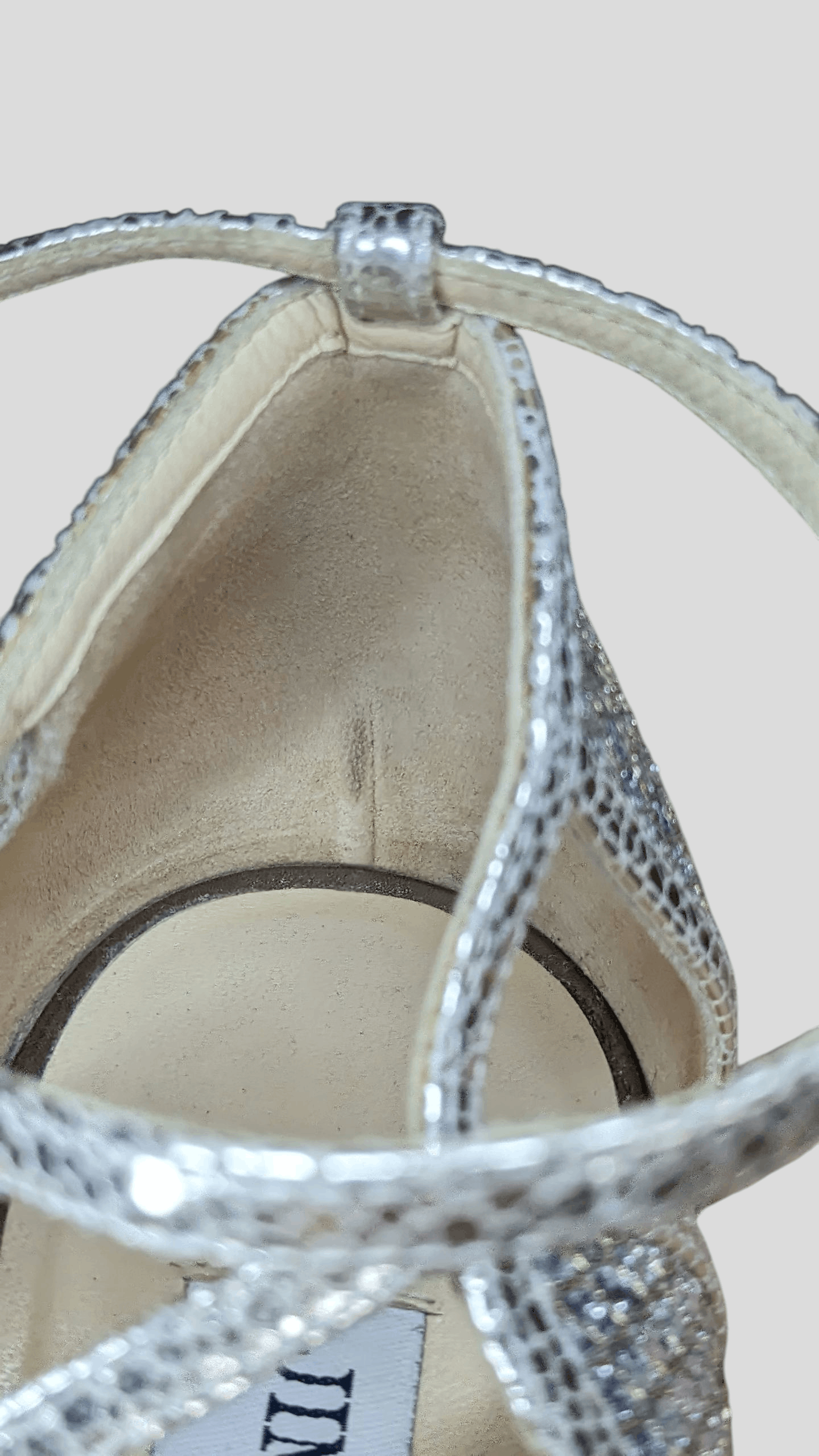 Jimmy Choo Jimmy Choo Glitter Strappy High Heel Sandals – Size 37.5 Size US 7.5 / IT 37.5 - 13 Thumbnail