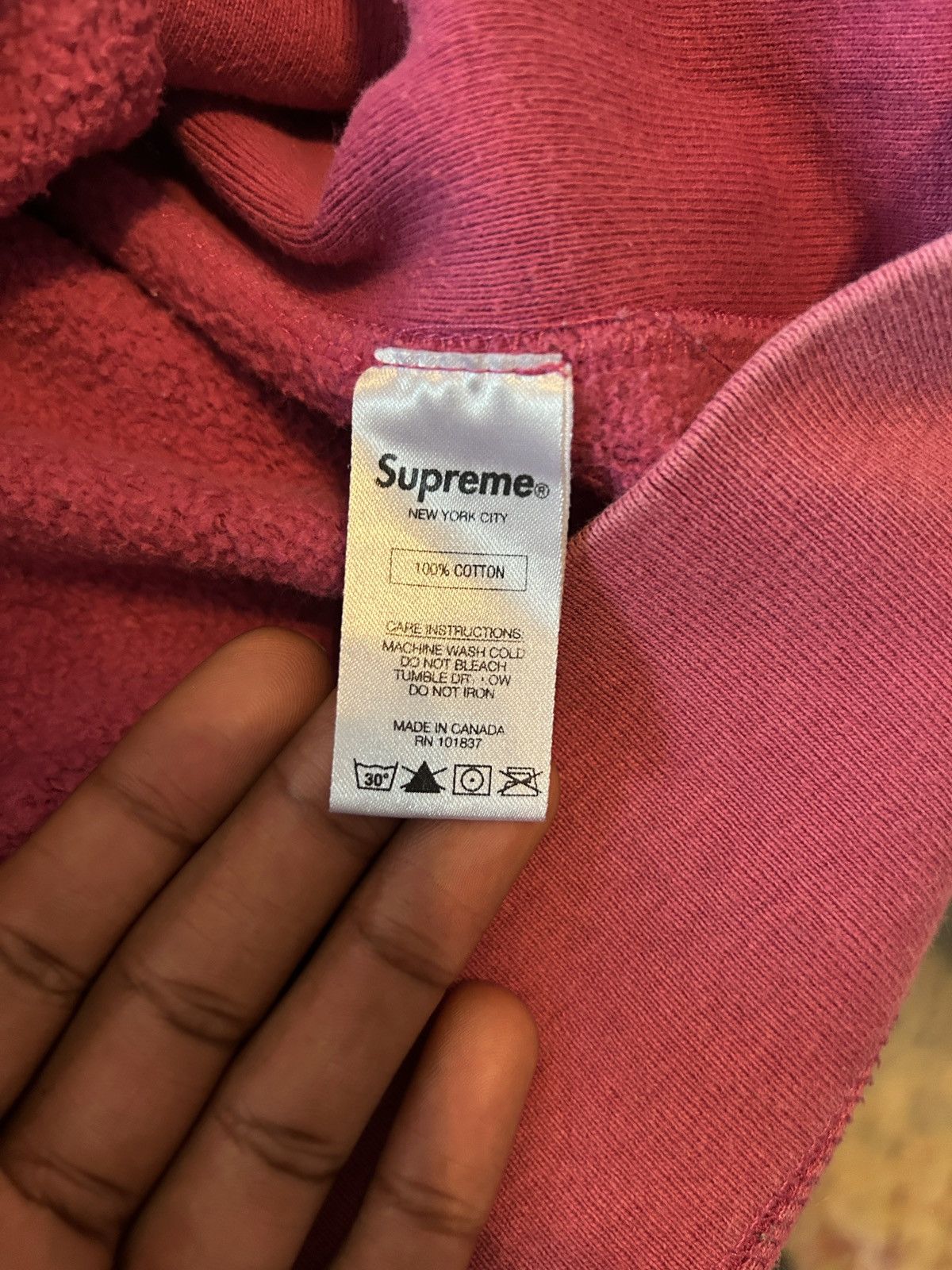 Supreme Supreme Pink hoodie Size US L / EU 52-54 / 3 - 5 Thumbnail