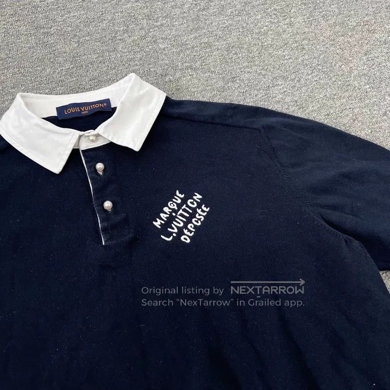 Louis Vuitton Louis Vuitton Fei-Dong pearl button knit Polo shirt Size US XS / EU 42 / 0 - 4 Thumbnail