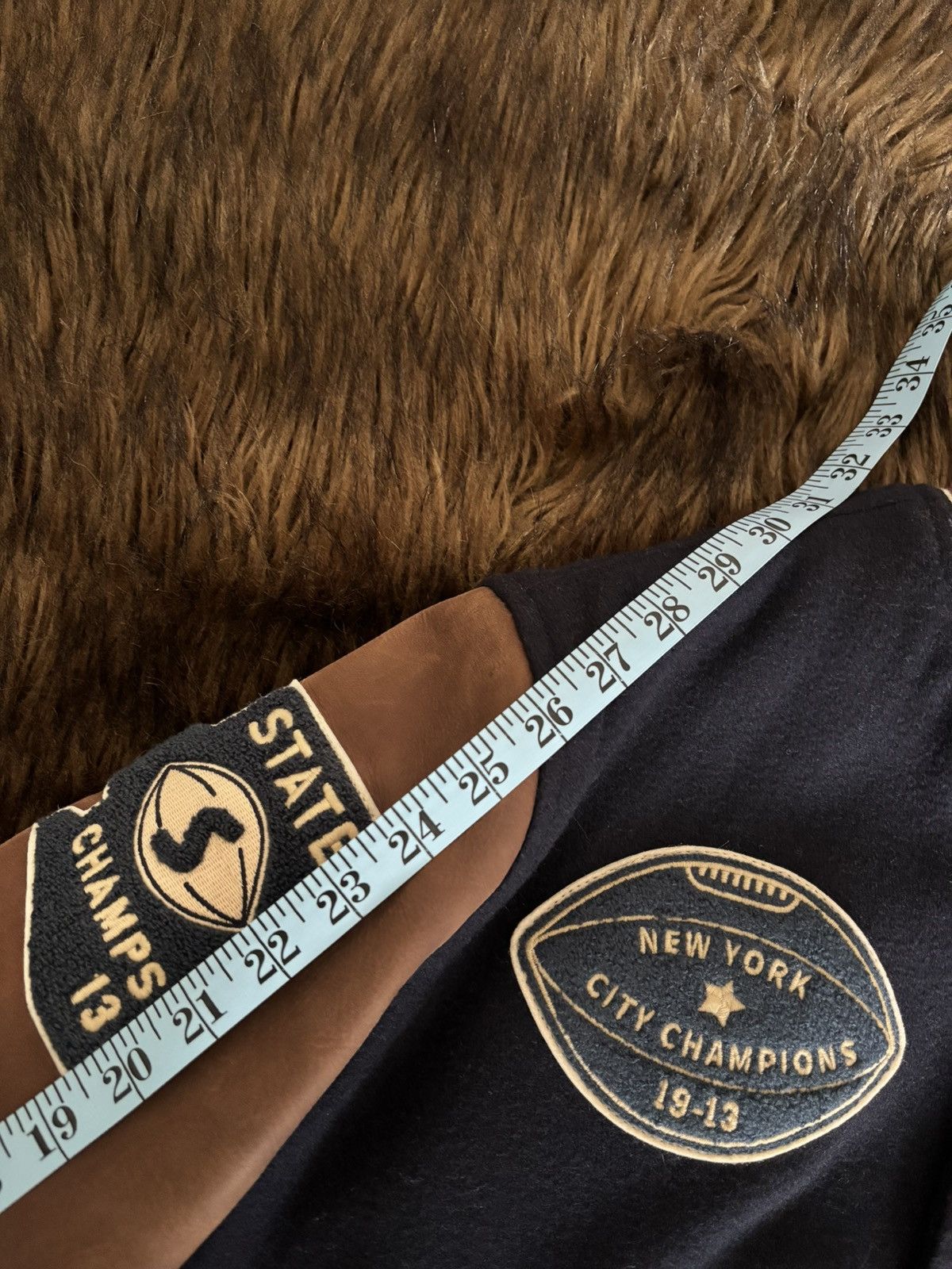 Schott Schott "NYC Champions 19-19" Heritage Varsity Jacket Size US M / EU 48-50 / 2 - 11 Thumbnail