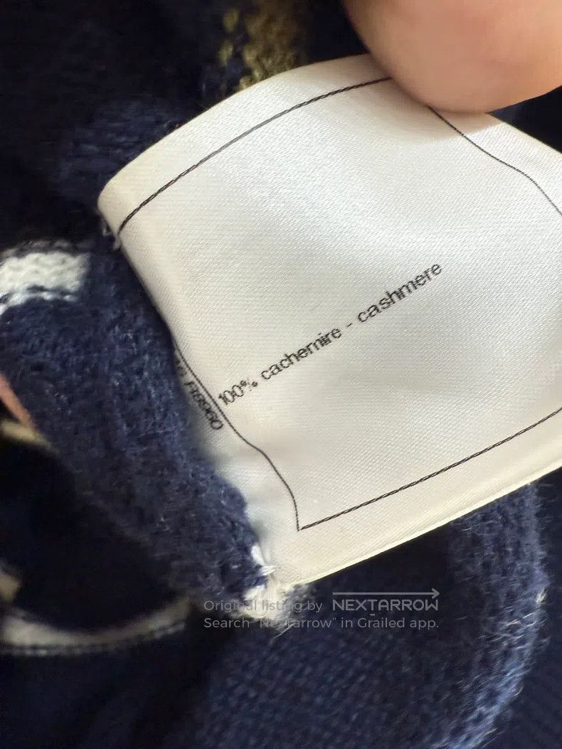 Chanel Chanel 20C colour striped double C logo cashmere sweater Size XS / US 0-2 / IT 36-38 - 6 Thumbnail