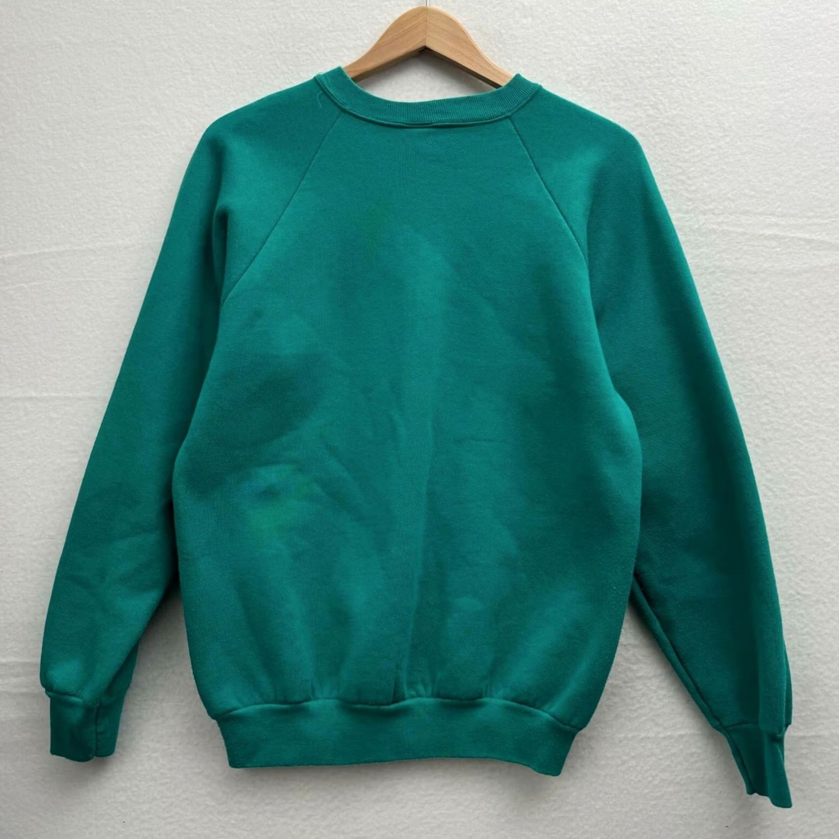 Fruit Of The Loom VINTAGE Fruit of the Loom Sweatshirt Large L Blue Pullover Made in USA Teal Puff Print Arizona Men Size US L / EU 52-54 / 3 - 7 Thumbnail