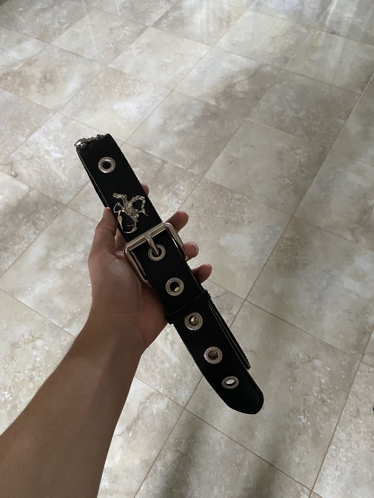 Other Vintage Leather Y2K Metal Belt Japanese Size ONE SIZE - 2 Thumbnail