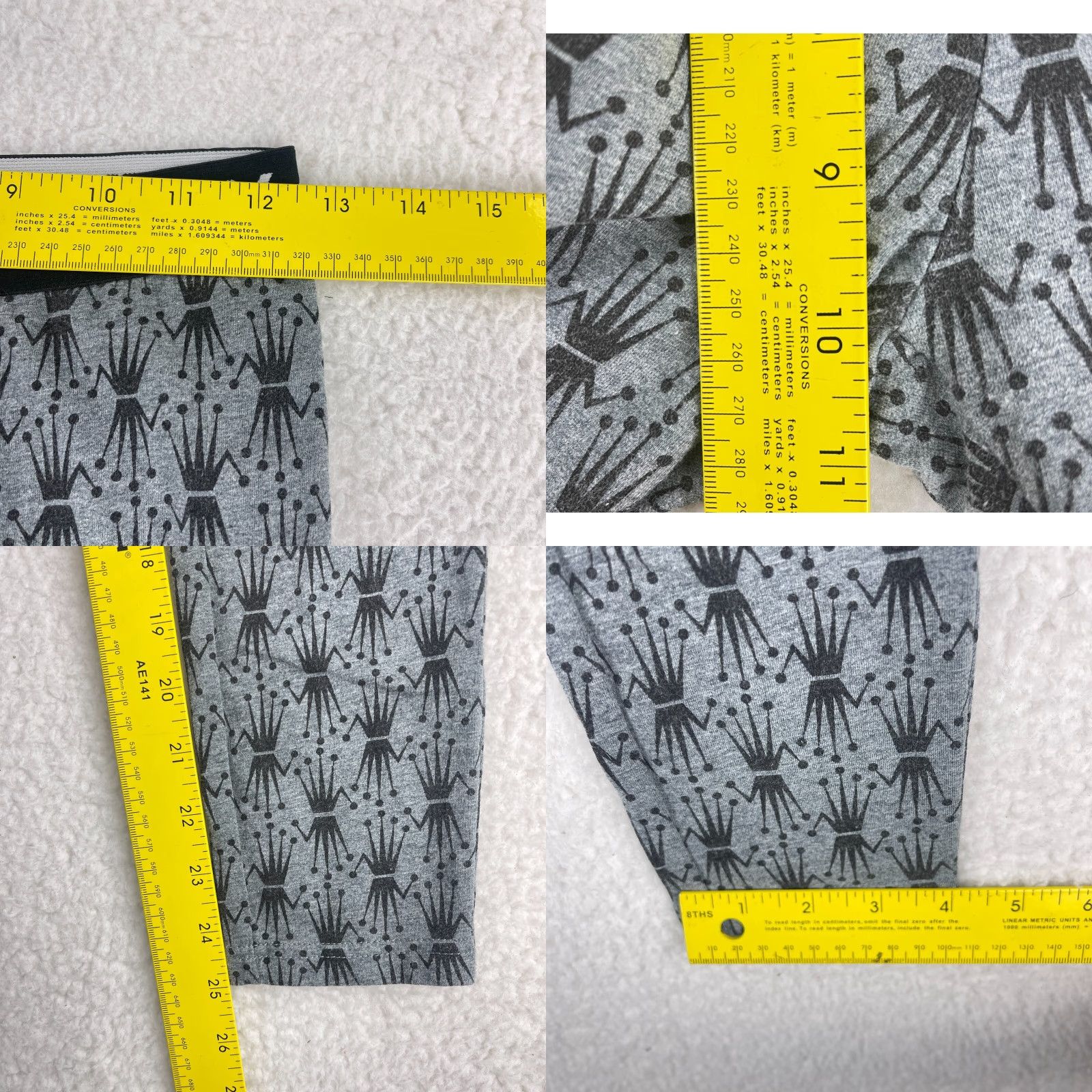 Logo 7 Stussy Black Pull On Logo Legging Pants Womens Small Elastic Waist Stretch Size 28" / US 6 / IT 42 - 9 Thumbnail