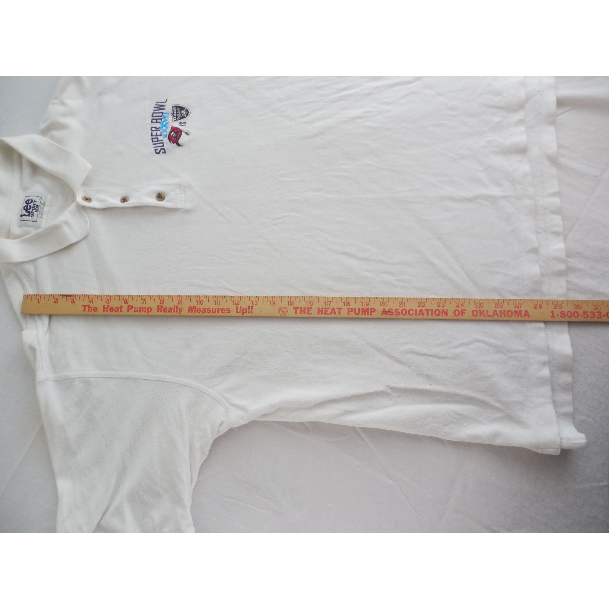 NFL NFL Lee Sport Polo Sz XXL Men White Super Bowl XXXVII Buccan Size US XXL / EU 58 / 5 - 4 Thumbnail