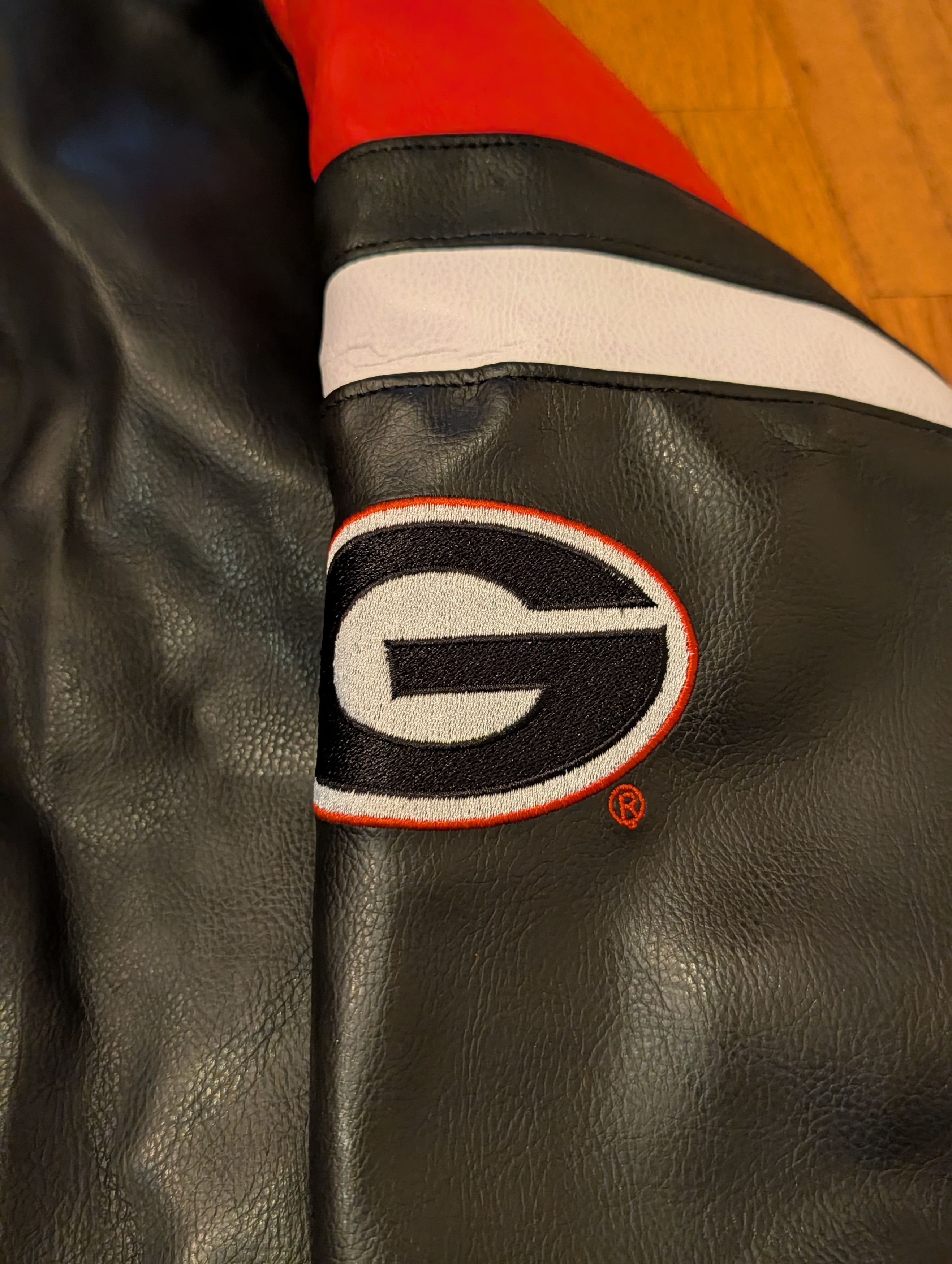 NCAA NWT Georgia Bulldogs Varsity Bomber Jacket NCAA Big & Tall Size US XXL / EU 58 / 5 - 3 Thumbnail
