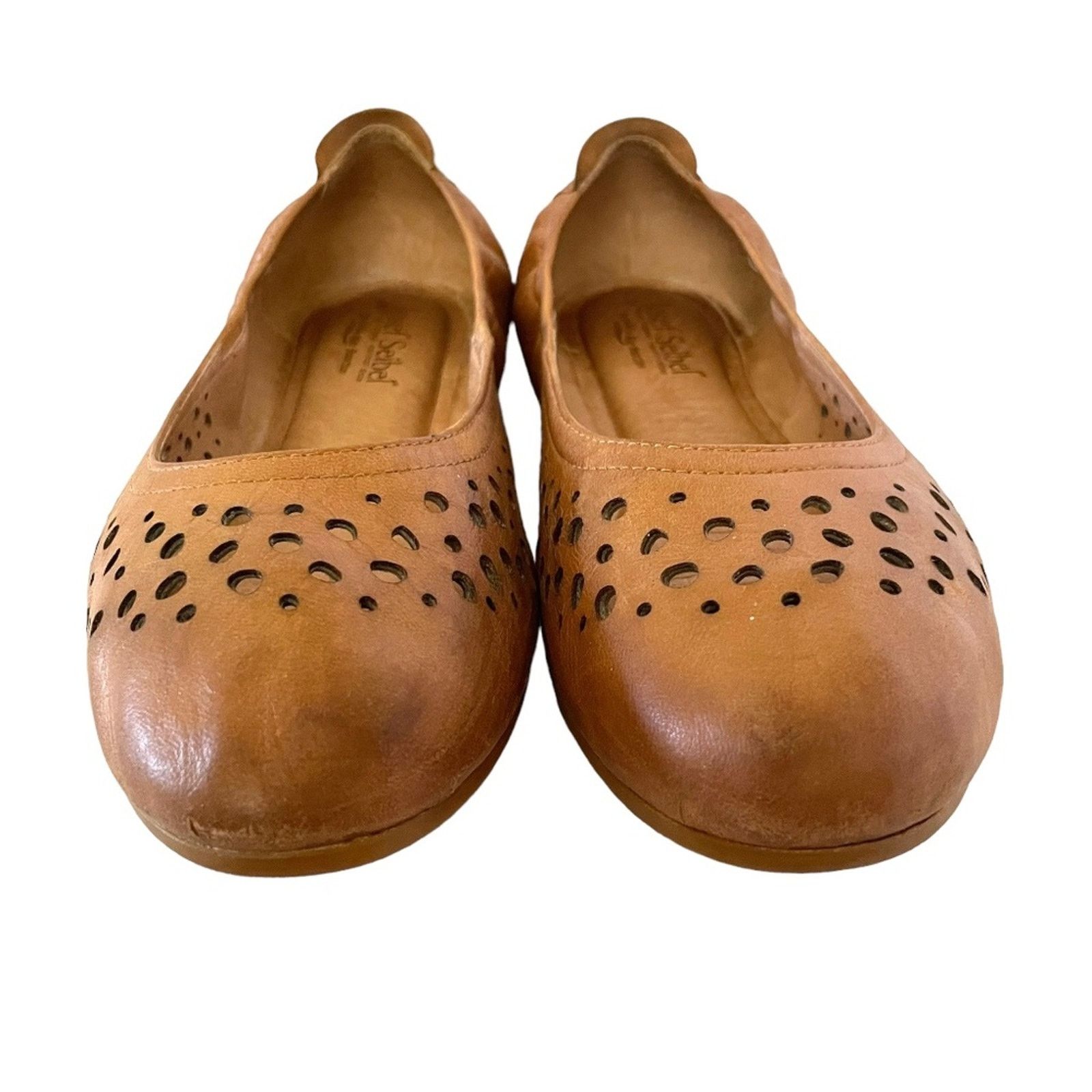 JOSEF SEIBAL Josef Seibel Pippa 29 Camel Tan Leather Ballet Flat Shoes Size US 9.5 / IT 39.5 - 4 Thumbnail