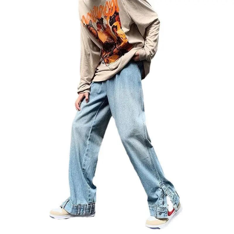 Japanese Brand Retro sports and casual straight leg jeans Size US 32 / EU 48 - 4 Thumbnail