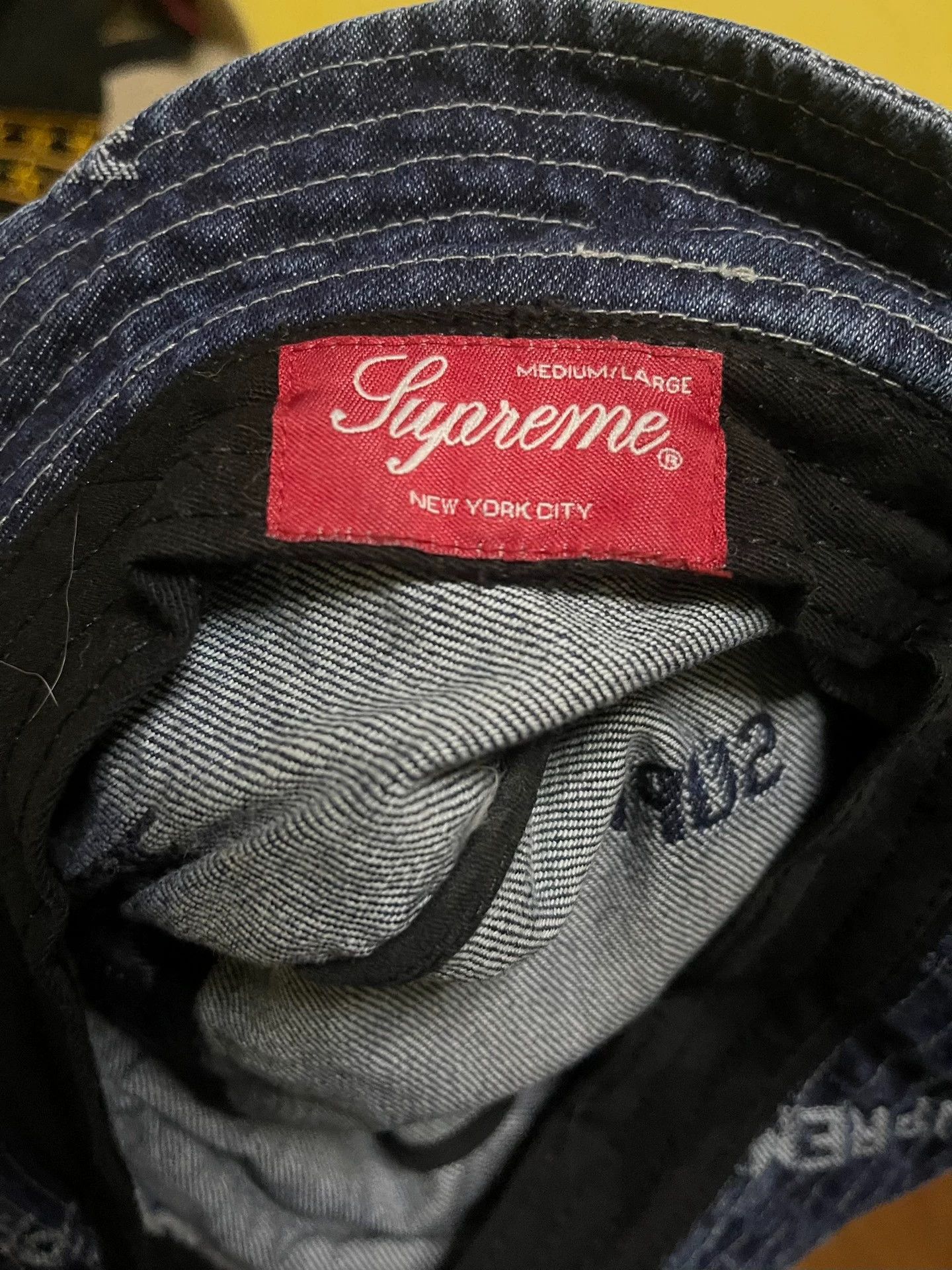 Supreme Supreme All-Over Logo Denim Bucket Hat Sm/ML New Size ONE SIZE - 4 Thumbnail