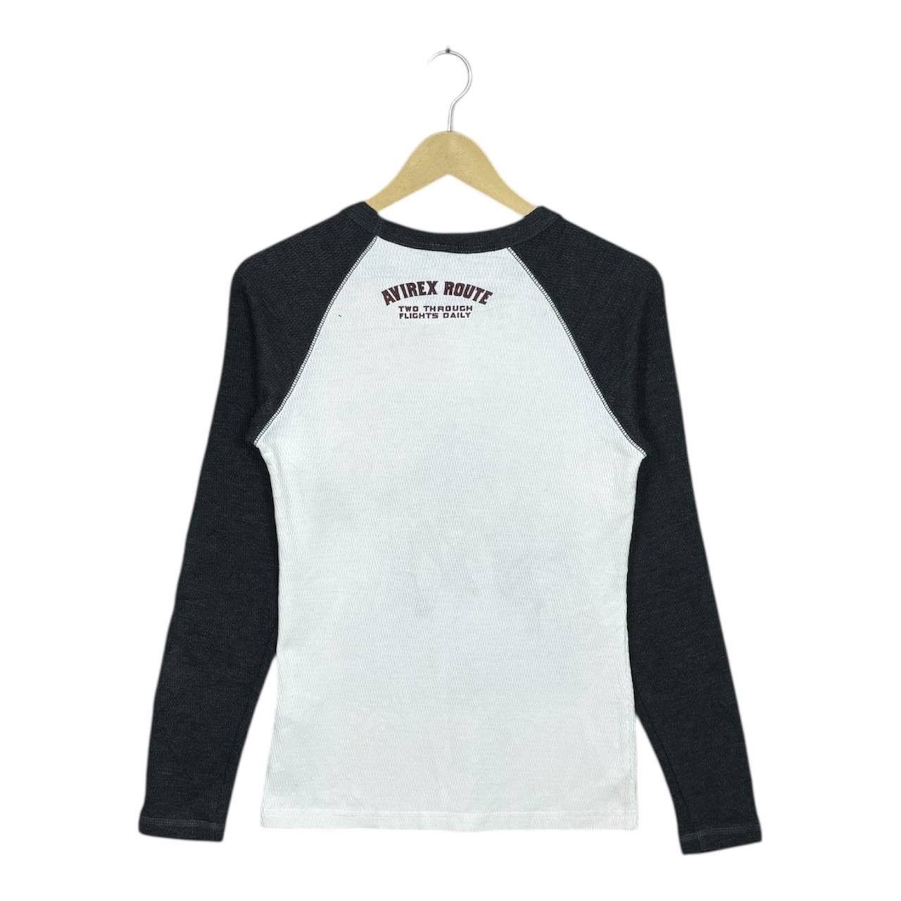 Avirex Vintage Avirex Bradford Air Field Thermal Raglan Tshirt Size US M / EU 48-50 / 2 - 2 Thumbnail