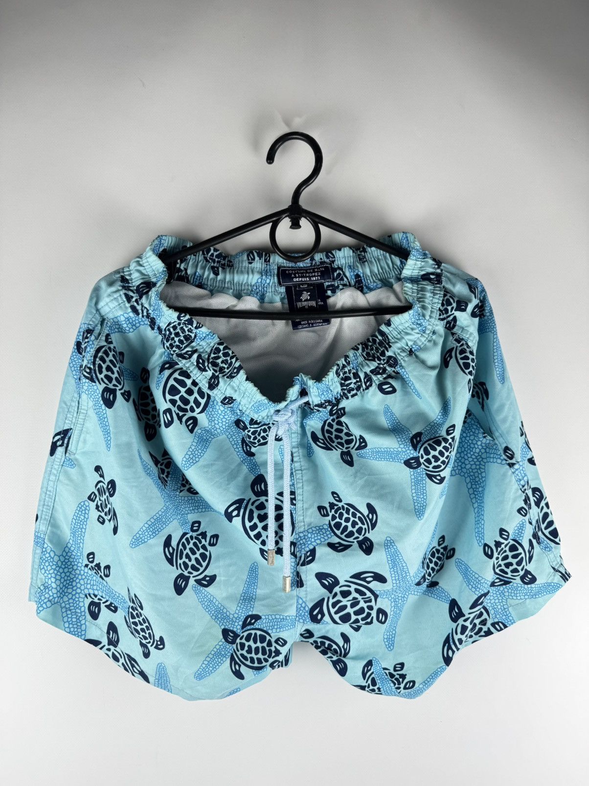 Vilebrequin Turtle Print Swim Shorts Blue Men’s Size - L