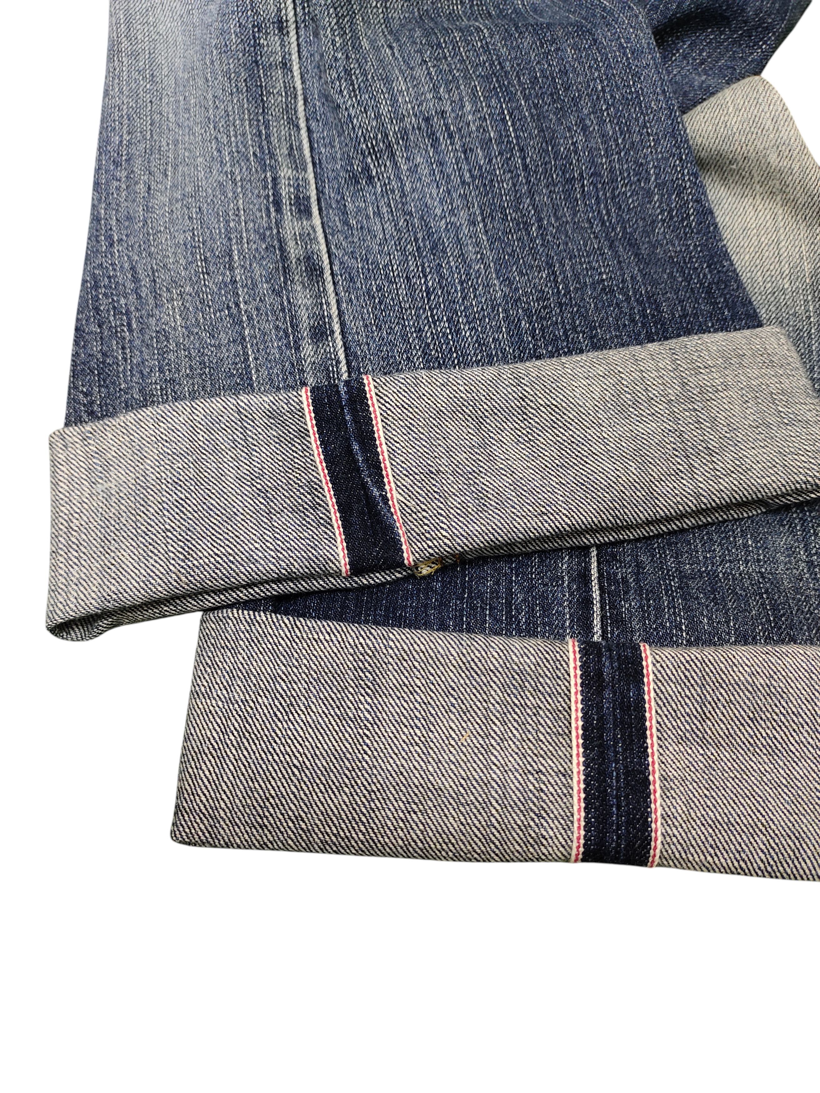 Number (N)ine × Undercover Vintage 90s Edwin 505zx Selvedge Leather Distress Denim Jean Size US 36 / EU 52 - 9 Thumbnail