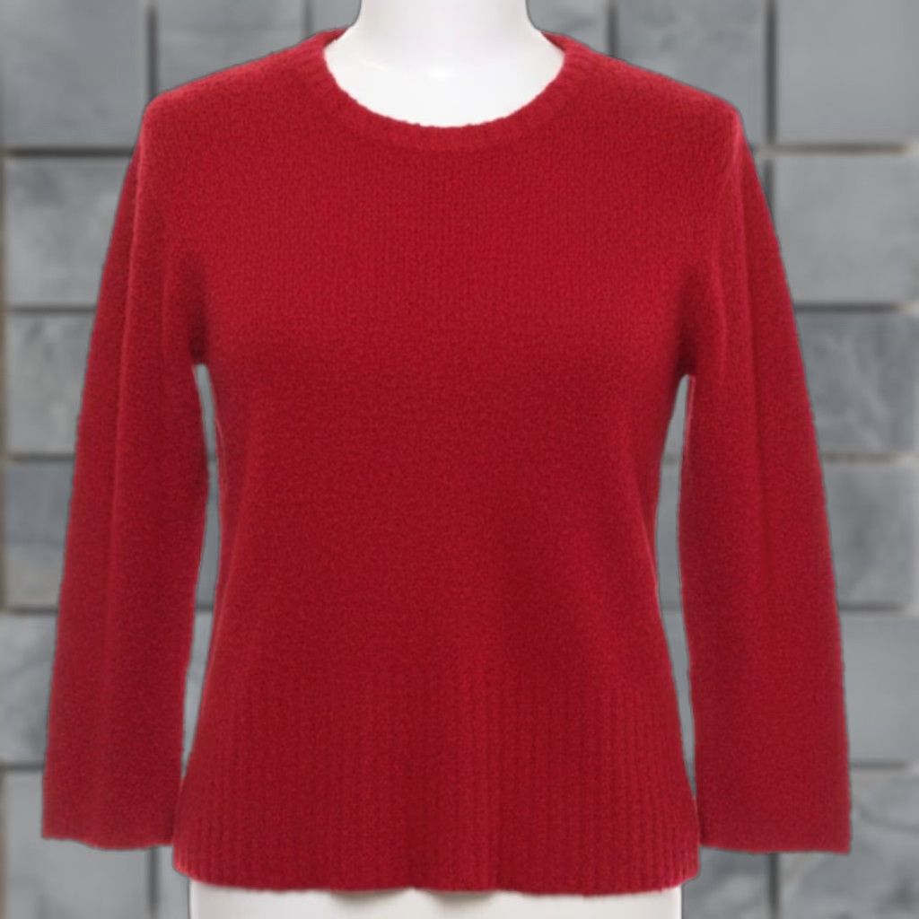J. Jill J. Jill Sweater Petite S Red Wool Acrylic Nylon Long Sleeve Pullover Women Size S / US 4 / IT 40 - 1 Thumbnail