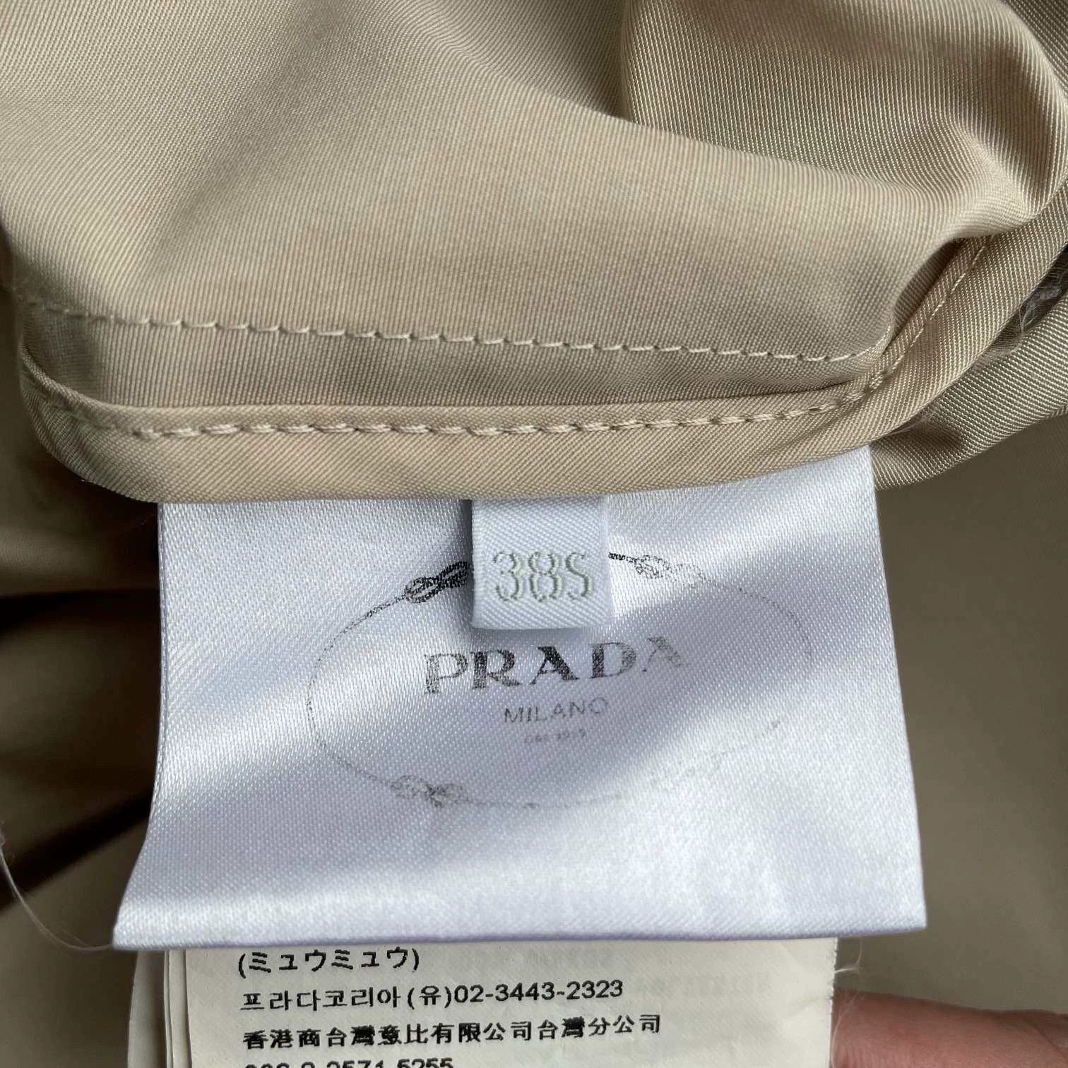 Prada Prada 98 new beige long coat 38 Size XS / US 0-2 / IT 36-38 - 6 Thumbnail