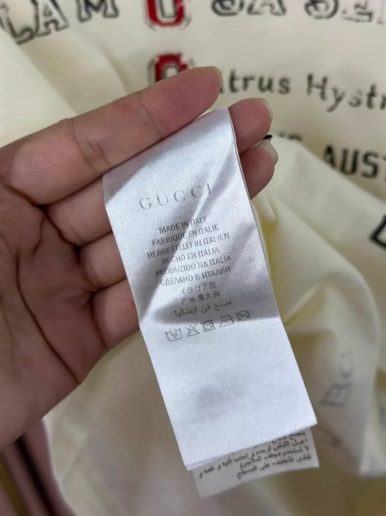 Gucci Beige letter printed short-sleeved T-shirt