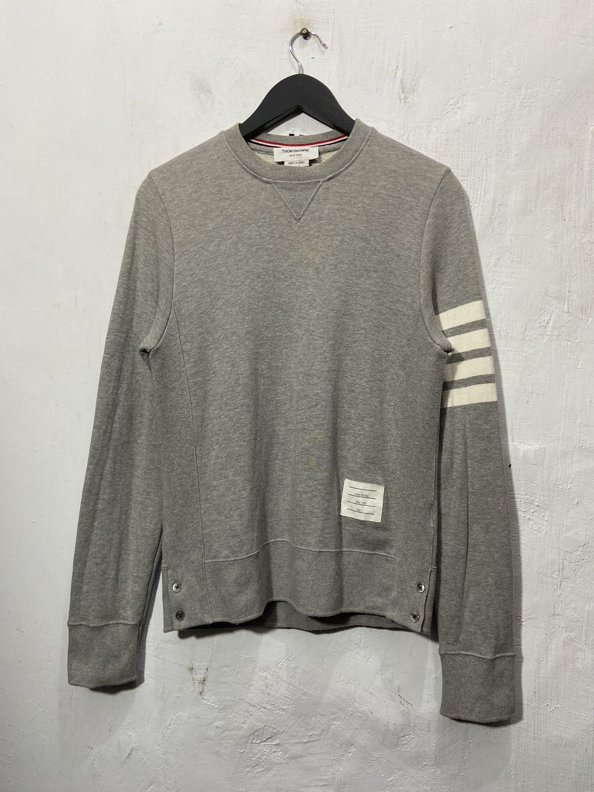 Thom Browne Thom Browne 4 - Bar Loopback Sweatshirt Size US S / EU 44-46 / 1 - 2 Thumbnail