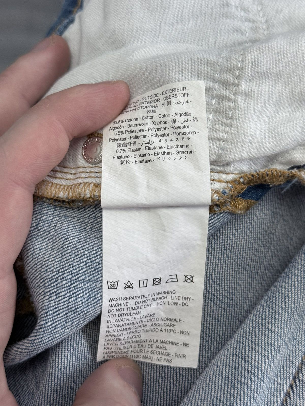 Miss Sixty VINTAGE Y2K RARE MISS SIXTY LACE UP JEANS 26 BLUE Size 26" / US 2 / IT 38 - 7 Thumbnail
