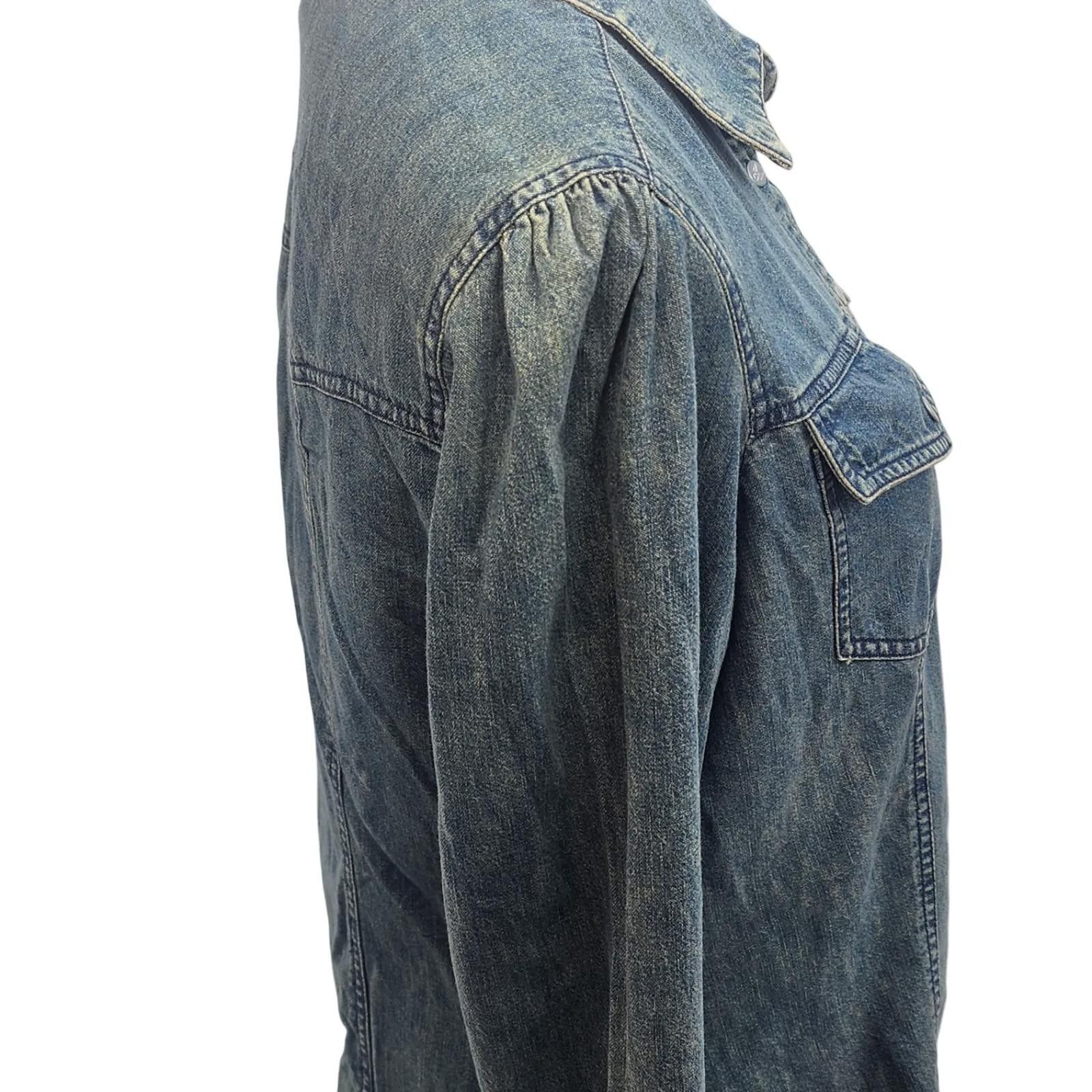 Calvin Klein Y2K Western Denim Button Down Shirt. L Size L / US 10 / IT 46 - 5 Thumbnail