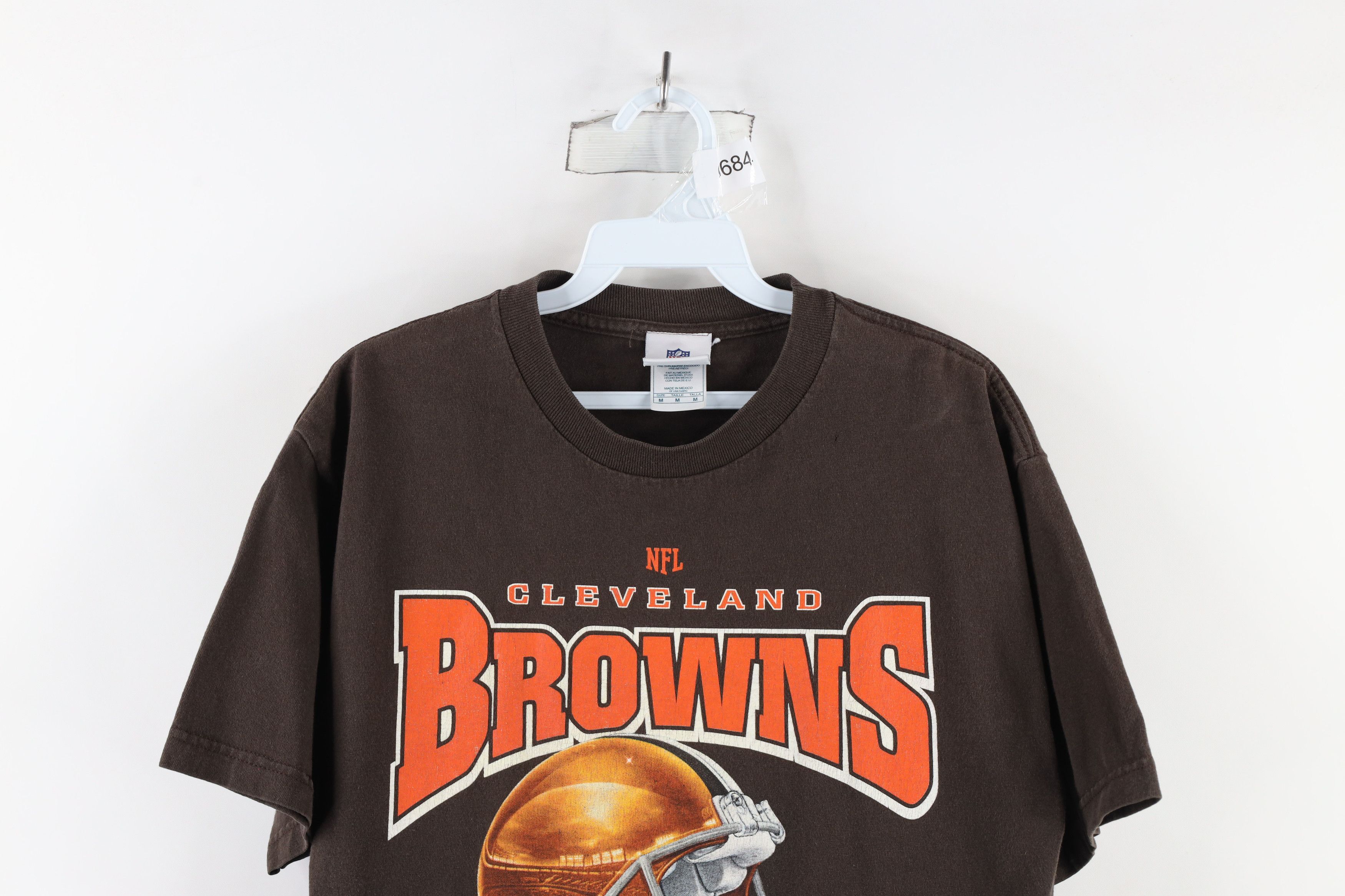 Vintage Vintage Spell Out Cleveland Browns Football Helmet T-Shirt Size US M / EU 48-50 / 2 - 2 Thumbnail