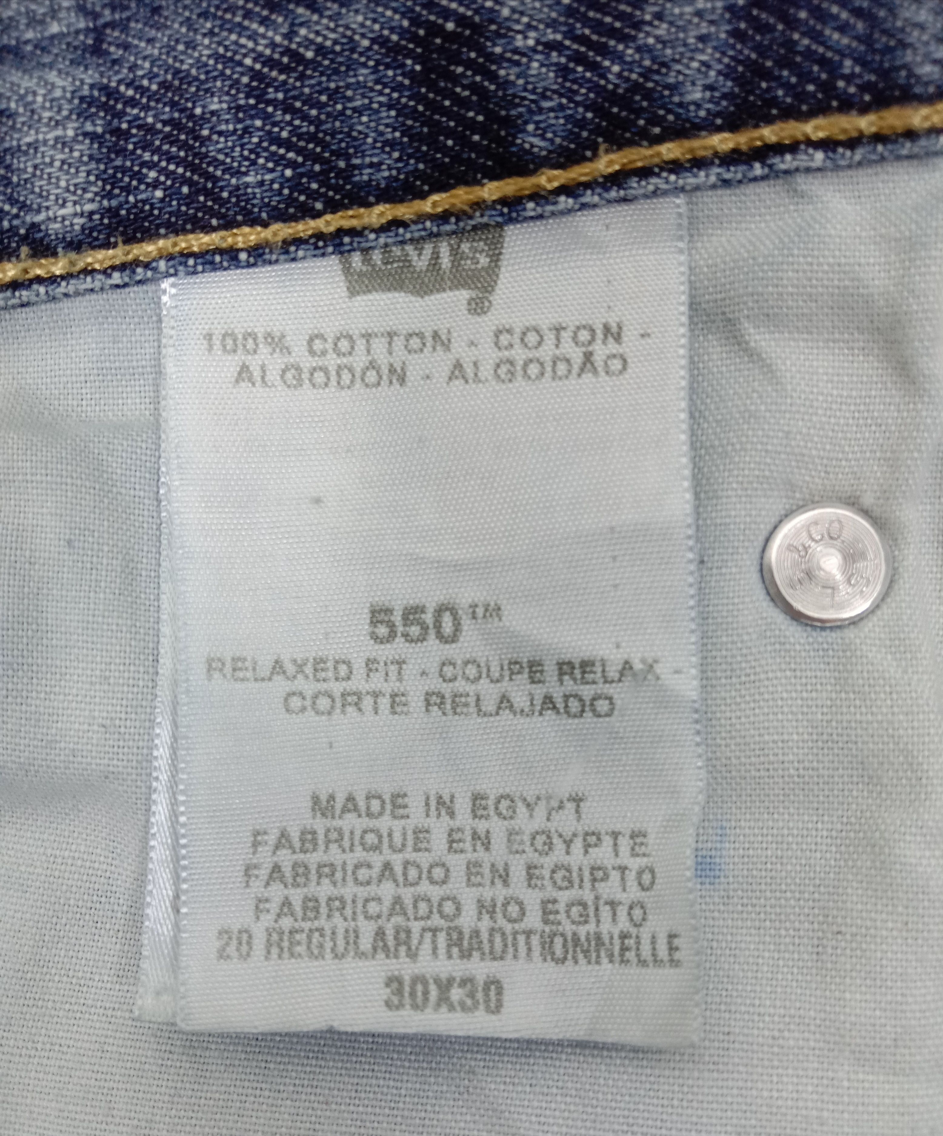 Levi's Vintage Levi's 550 Jeans Blue Wash Relaxed Fit Denim Size US 31 - 14 Thumbnail