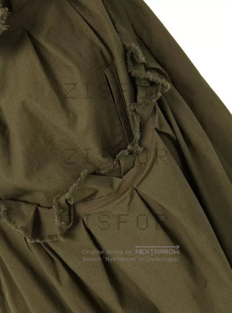 Y's Olive Green Asymmetrical Strap Skirt. Size 24" / US 00 / IT 34 - 4 Thumbnail