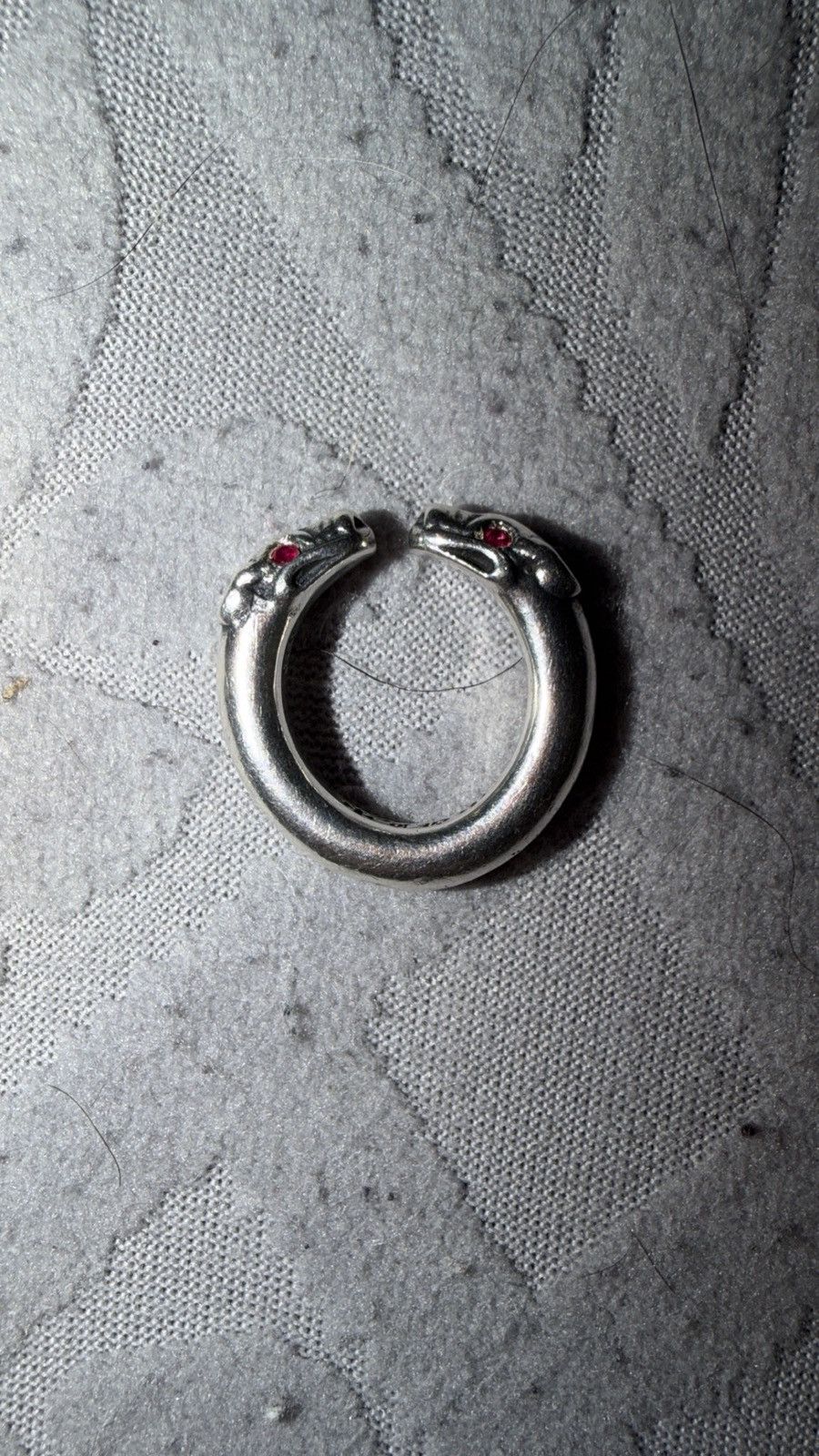 Chrome Hearts Chrome Hearts Ruby Double Dog Ring Size ONE SIZE - 16 Thumbnail