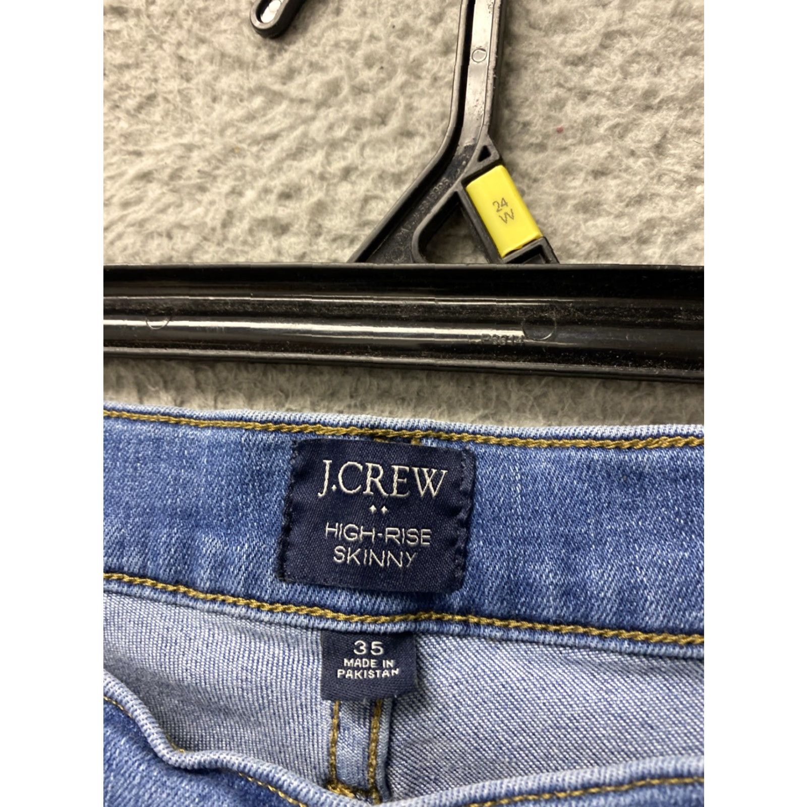 J.Crew J. CREW Jeans Women’s 35 40x26 Blue High Rise Skinny Denim /0304 Regular Inseam 26 Pockets Button Zip Size 27" / US 4 / IT 40 - 4 Thumbnail