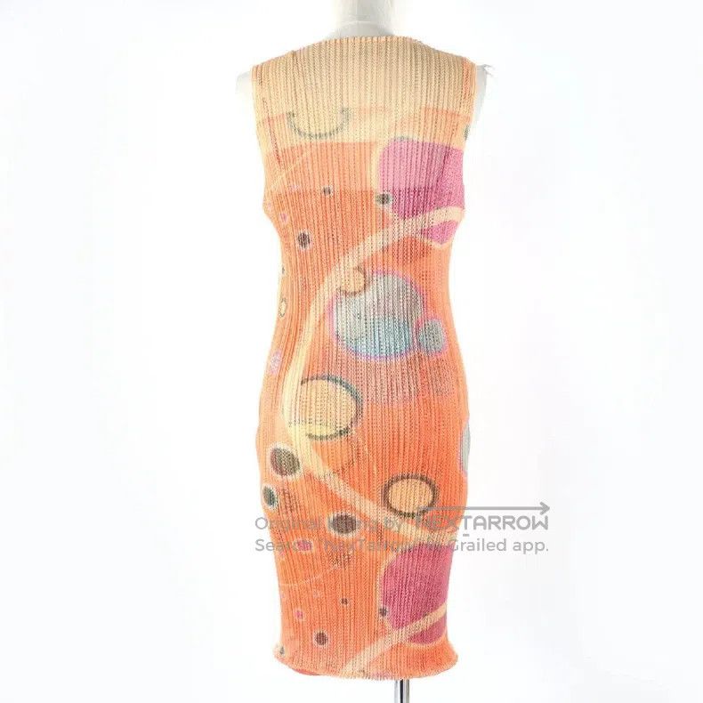 Issey Miyake Issey Miyake Orange Dress Size M / US 6-8 / IT 42-44 - 2 Thumbnail