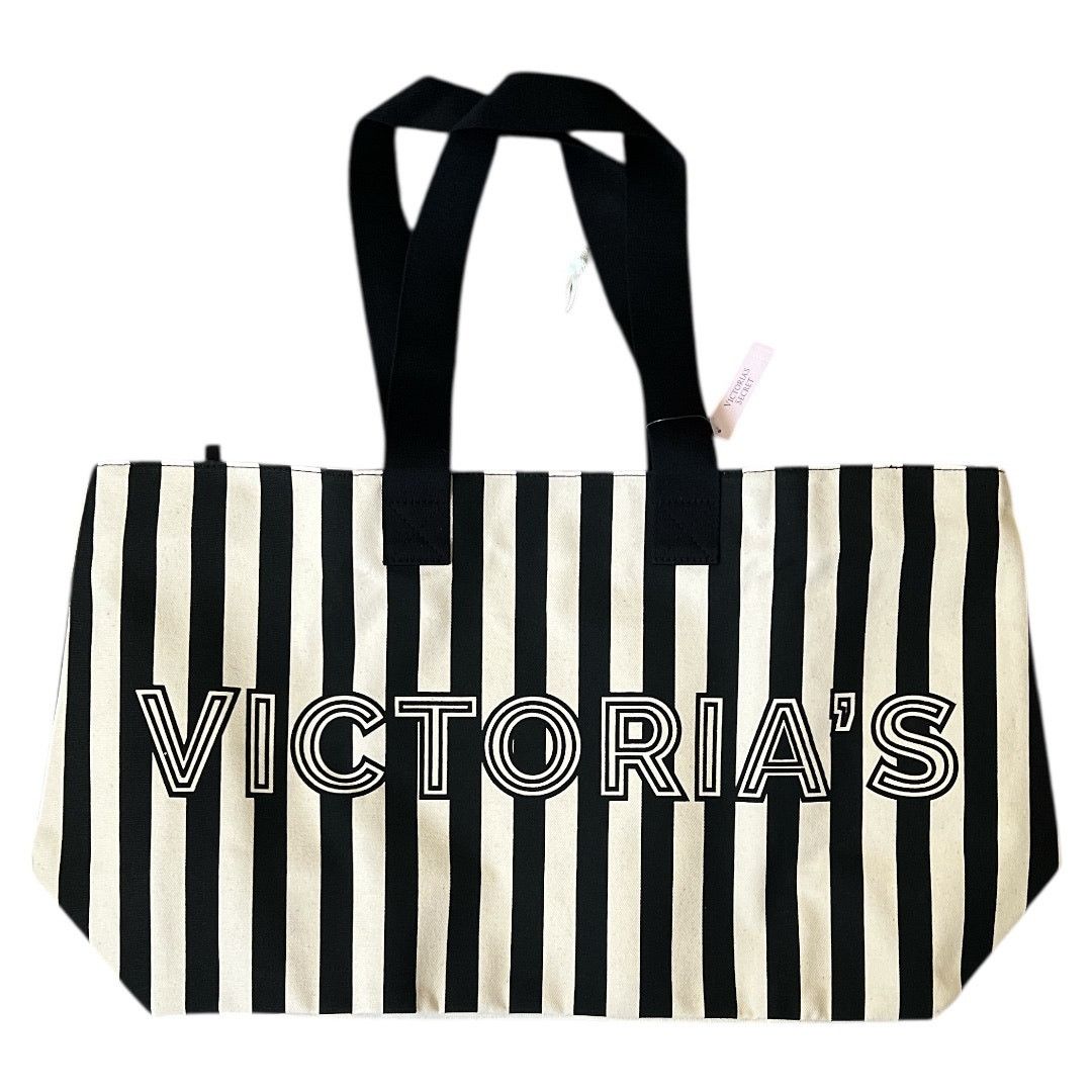 Victoria's Secret Victoria's Secret Graphic Stripe Tote & Wristlet Pouch Set Size ONE SIZE - 3 Thumbnail