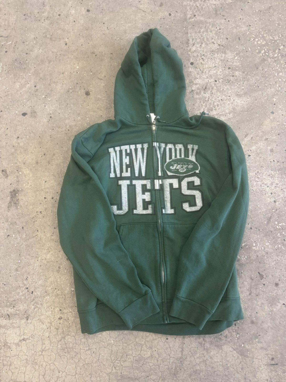 NFL Vintage New York Jets Zip Up Hoodie Size US XL / EU 56 / 4 - 1 Thumbnail