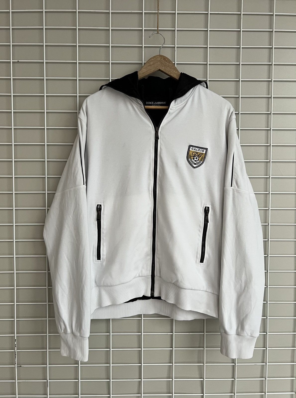 Dolce & Gabbana Dolce & Gabbana Calcio Zip Ninja Hoodie Mens Size 54 or M/L Size US L / EU 52-54 / 3 - 1 Thumbnail