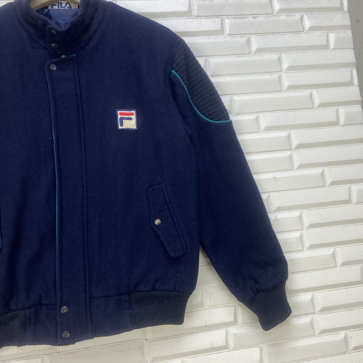 Bjorn Borg × Fila × Vintage Vintage Made in Italy Fila Bjorn Borg Bomber Style Jacket Size US S / EU 44-46 / 1 - 7 Thumbnail
