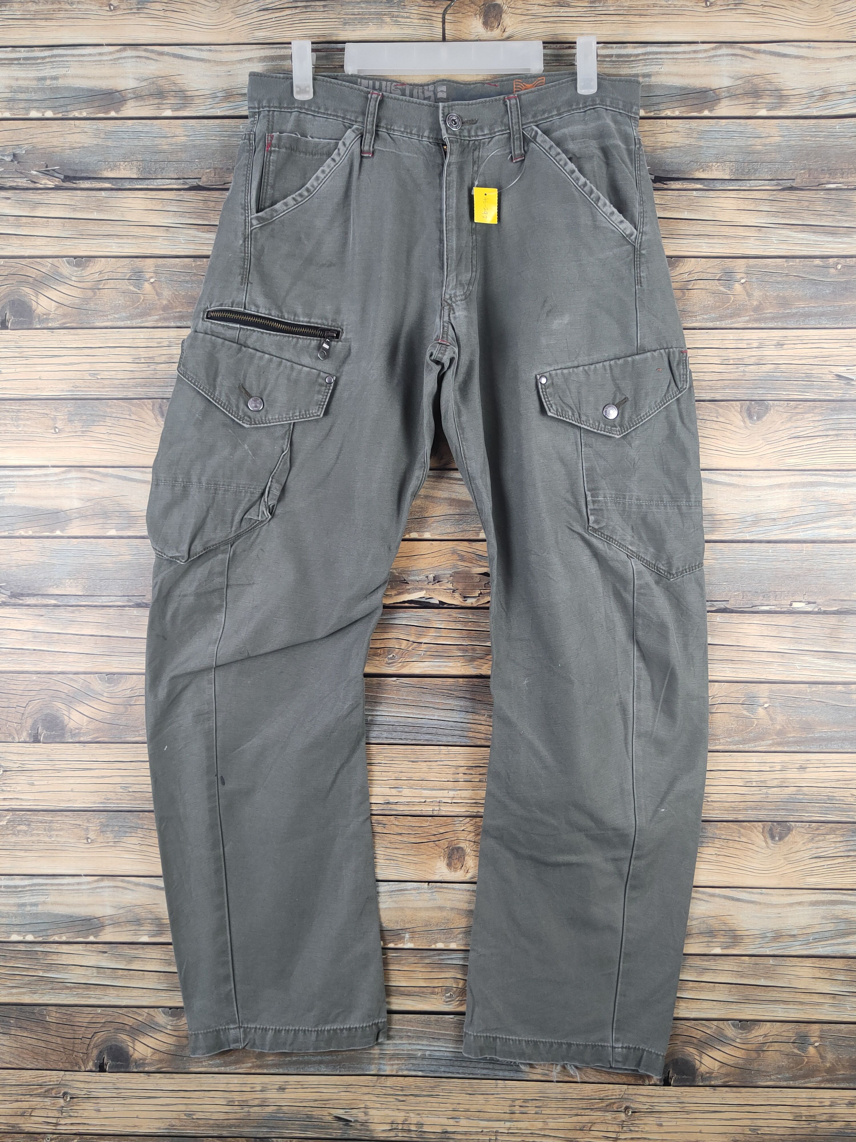 Japanese Brand DL Xebec Army Green Multipocket Cargo Pants #46-292T Size US 32 / EU 48 - 1 Thumbnail