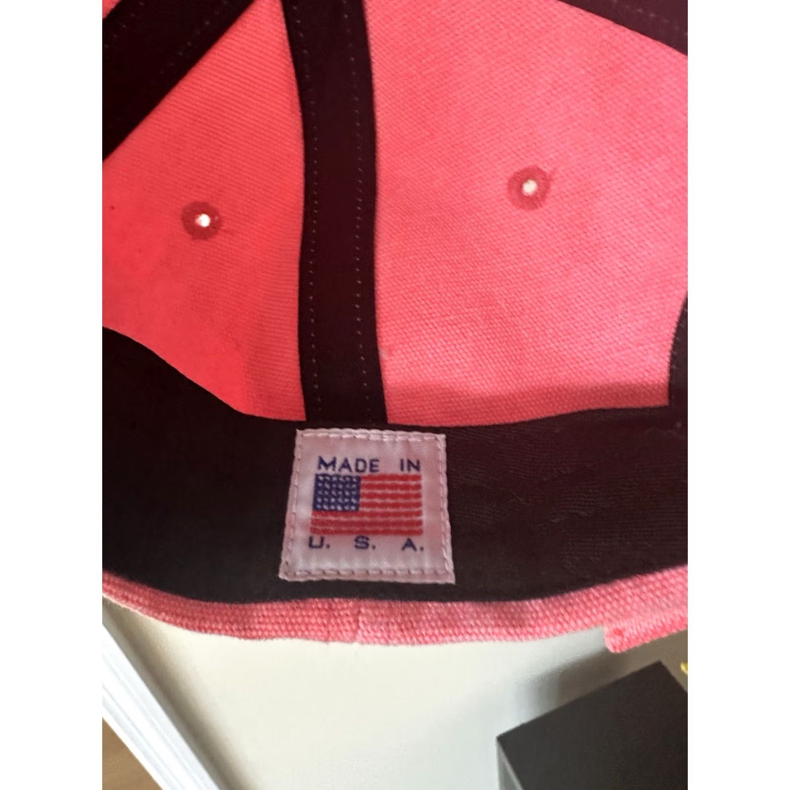 Noah NOAH Core Logo 6-Panel Cap Pink Canvas Hat Cap RARE NWOT Men Baseball Cap Adjustable One Size Cotton Canvas Brand Noah Cap Size ONE SIZE - 7 Thumbnail