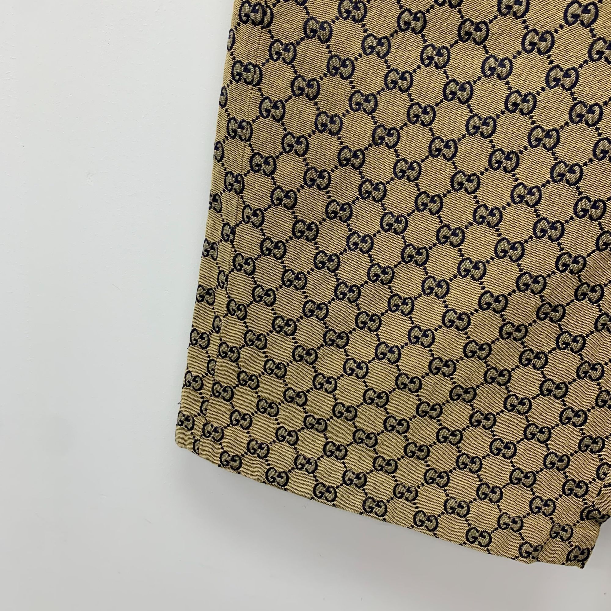 Gucci Gucci Brown Logo Jacquard Full-Print Cotton Shorts Size 52 L Size US 36 / EU 52 - 5 Thumbnail