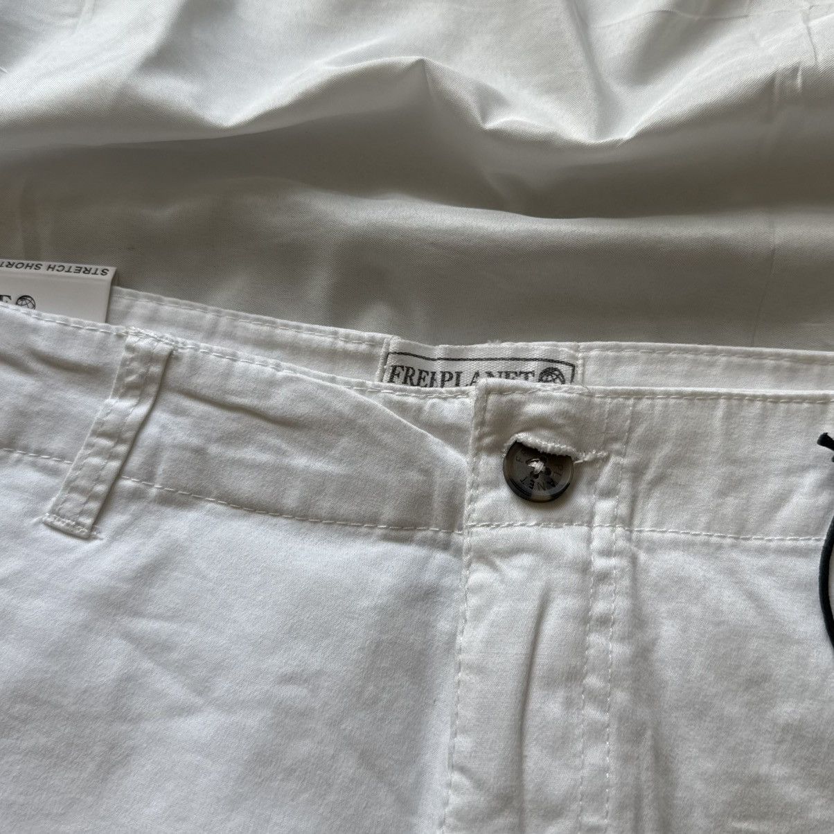 Free Planet Free Planet White Cotton Stretch Shorts Size 34 New / Summer Size US 34 / EU 50 - 6 Thumbnail