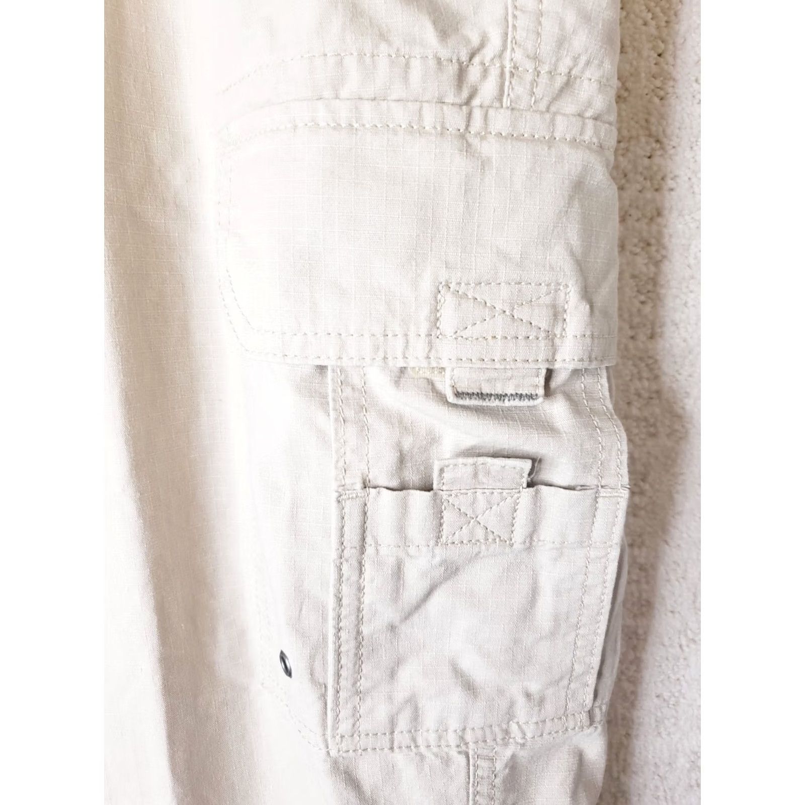 J Brand RedHead Pants Mens 40 Beige Brand Men 40x32 Khaki Cargo Relaxed Fit Ripstop Cotton Size US 40 / EU 56 - 5 Thumbnail