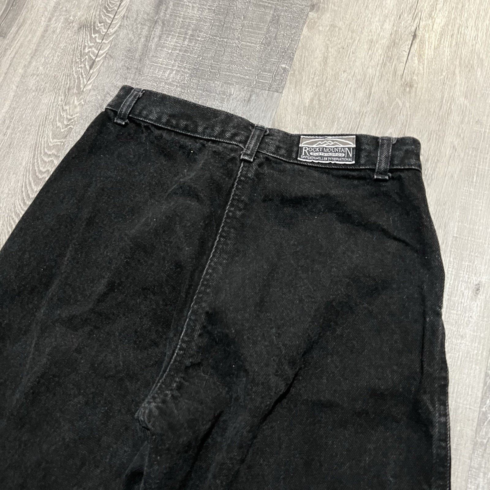 Vintage VTG Rocky Mtn Clothing Co Black Bareback Denim USA Jeans 14R Size 27" / US 4 / IT 40 - 4 Thumbnail