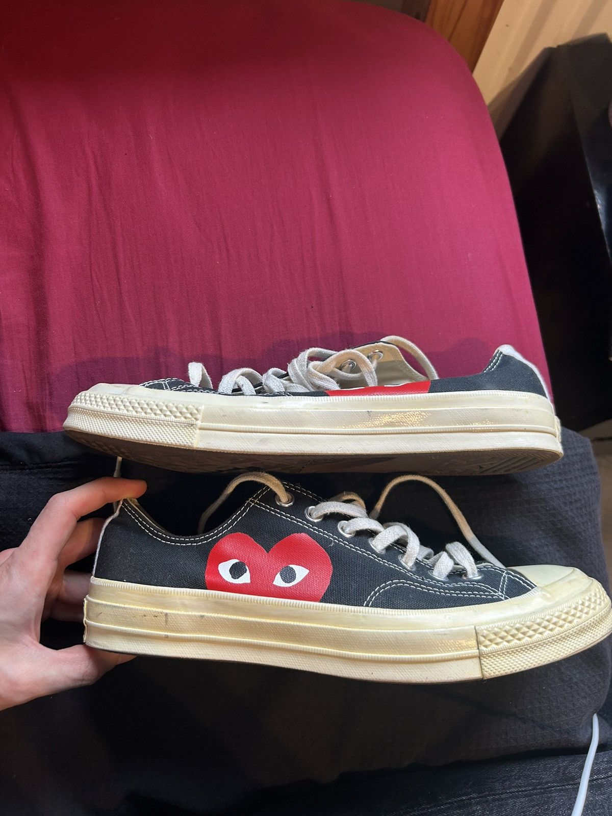 Comme des Garcons × Comme des Garcons PLAY Cdg play converse low top Size US 10 / EU 43 - 7 Thumbnail