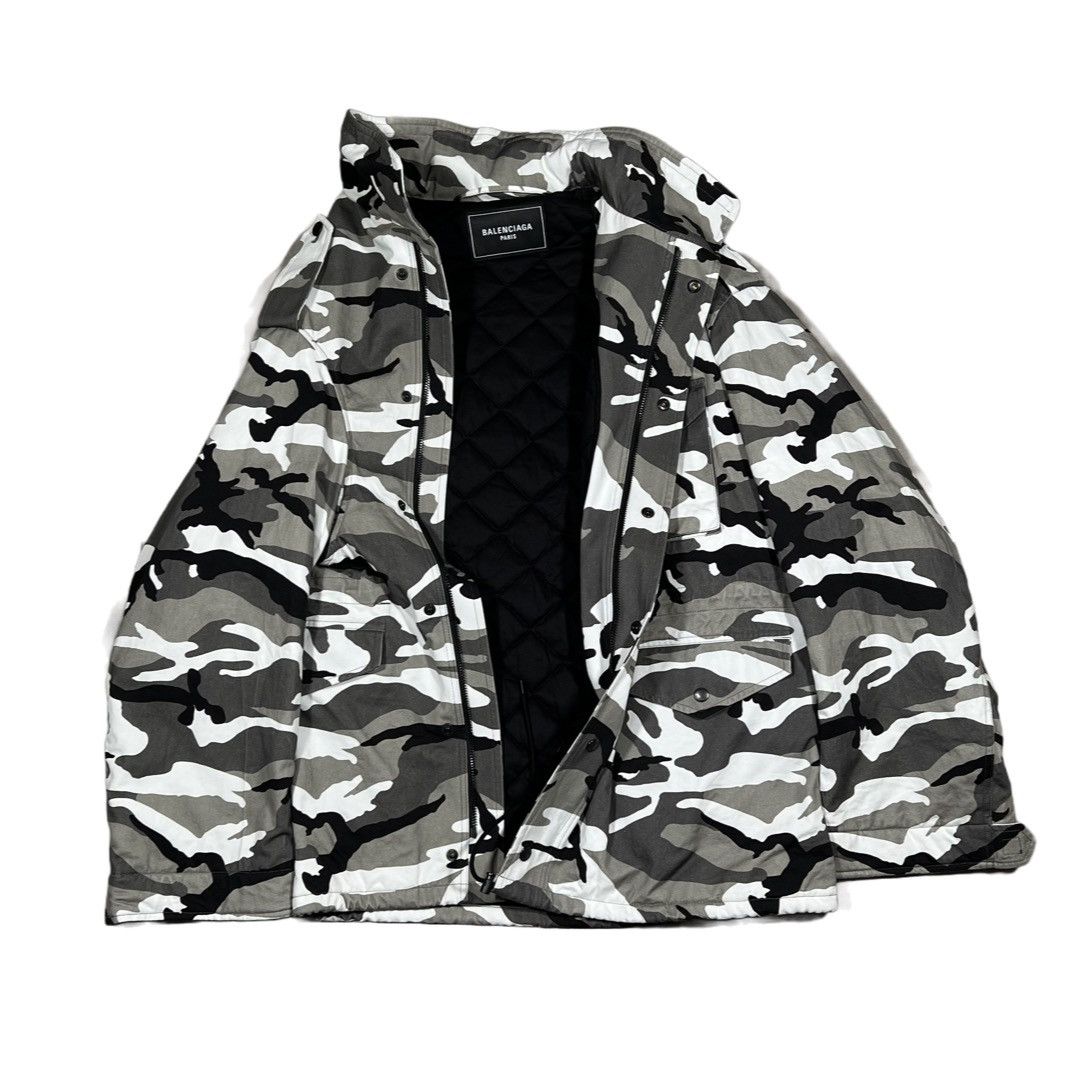 Balenciaga Balenciaga Fall21 Runway Snow Camo Jacket | Grailed
