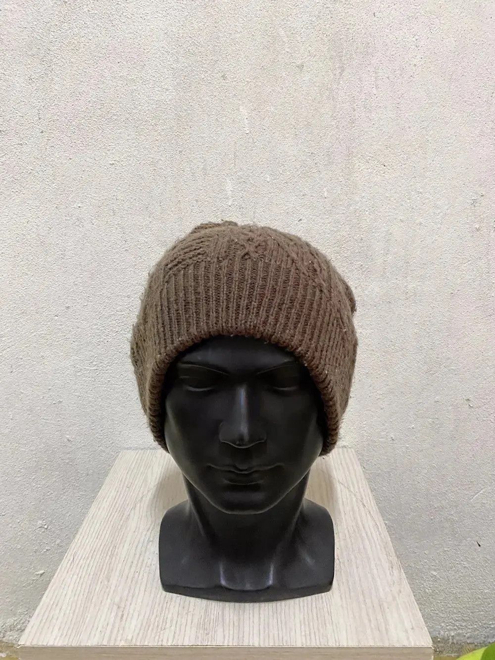 Vintage Japanese Brand Knit Beanie Hat Size ONE SIZE - 3 Thumbnail
