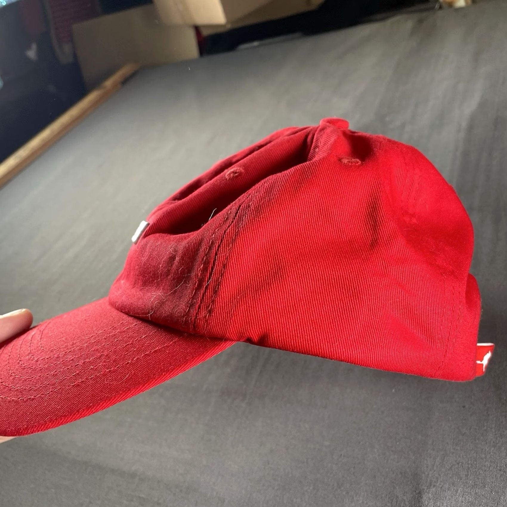 Vintage NTWOWAYS NoTwoWays Hat OSFA Streetwear Red Strapback Sidemen Callux NTW Red Strapback Hat Men One Size Baseball Cap Mens Size ONE SIZE - 2 Thumbnail