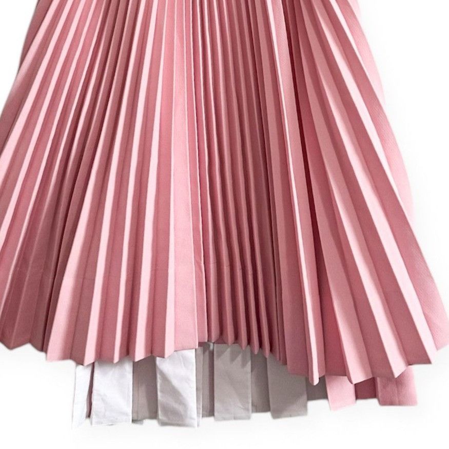 Plan C Plan C Pleated Midi Skirt, Double Active, Pink, Size 36IT/XS Size 25" / US 0 / IT 36 - 10 Thumbnail