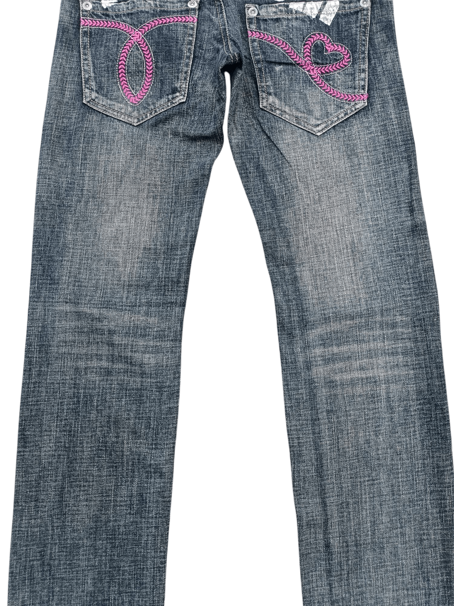 Japanese Brand × Vintage Japanese Skinny Denim Jeans PINK LATTE Patchworks E214 Size US 30 / EU 46 - 6 Thumbnail