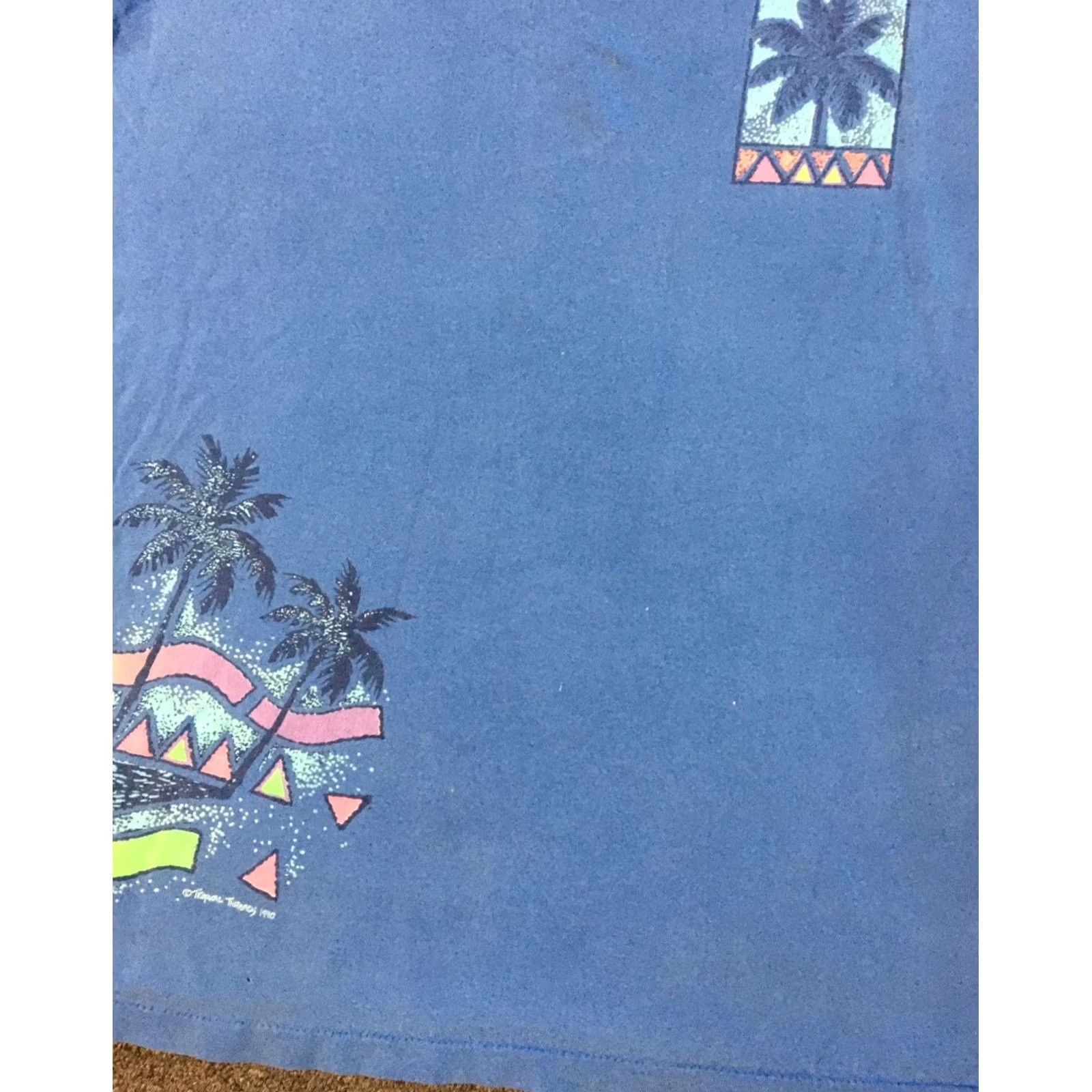 Vintage VINTAGE 90s Tropical Threads Faded All Over Print Surf Shirt M Blue Nike? Size US M / EU 48-50 / 2 - 7 Thumbnail