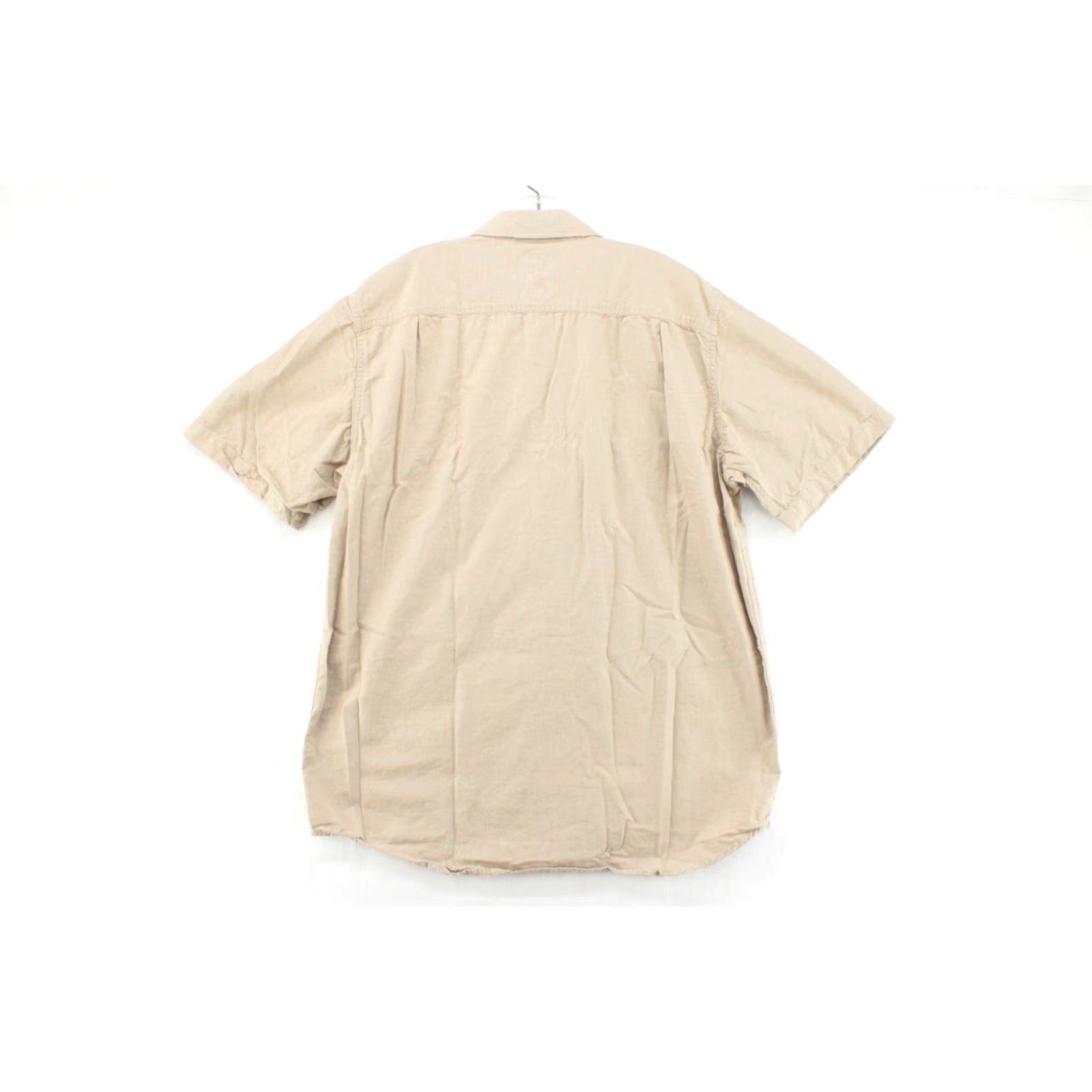 Carhartt Carhartt Shirt Mens Button-Up 100% Cotton Chambray Relaxed Fit Short Sleeve Tan Beige Large Tall 90s City Classic Dad Size US L / EU 52-54 / 3 - 4 Thumbnail