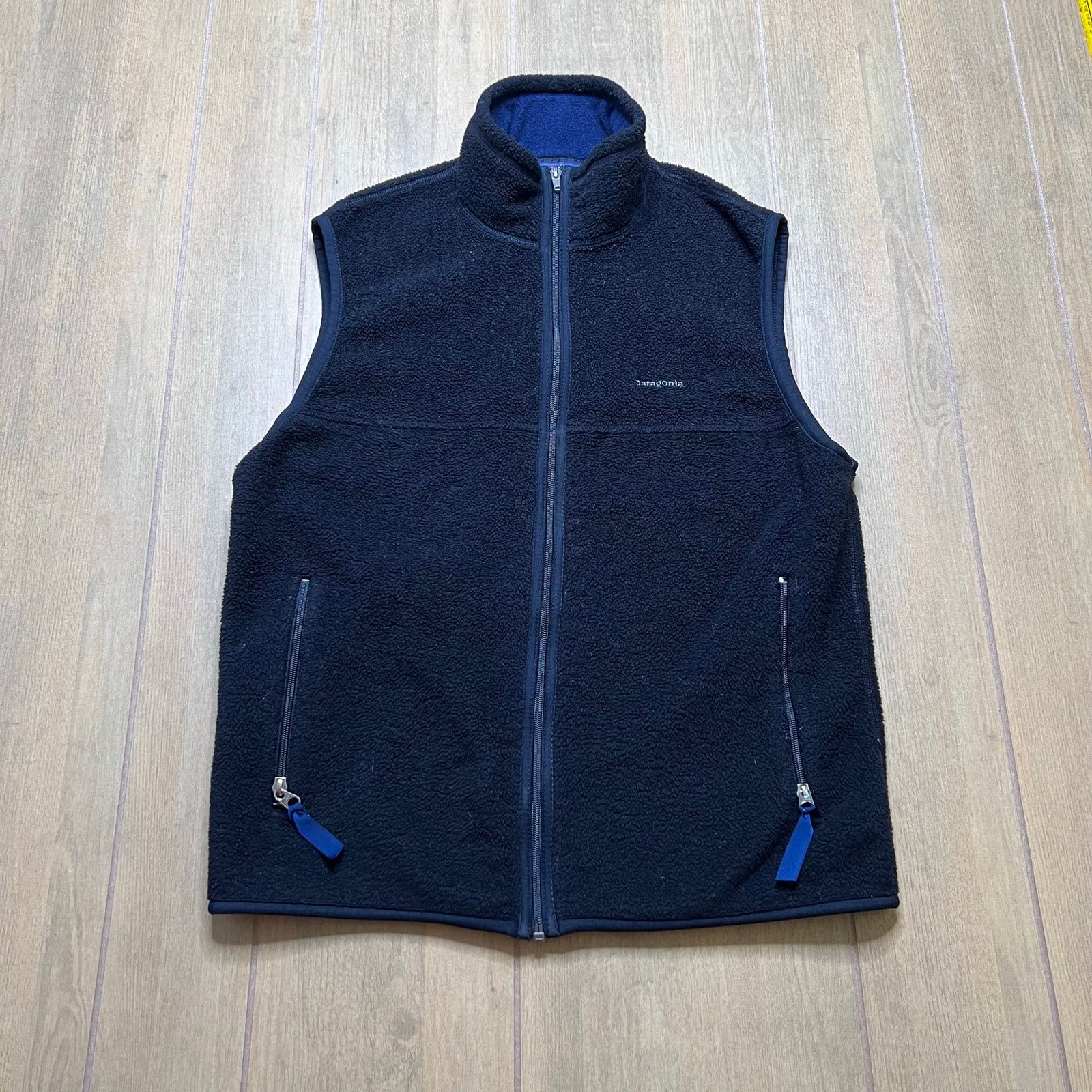 Patagonia Patagonia Synchilla Fleece Vest Black Blue Zip Vintage USA M Size US M / EU 48-50 / 2 - 10 Thumbnail