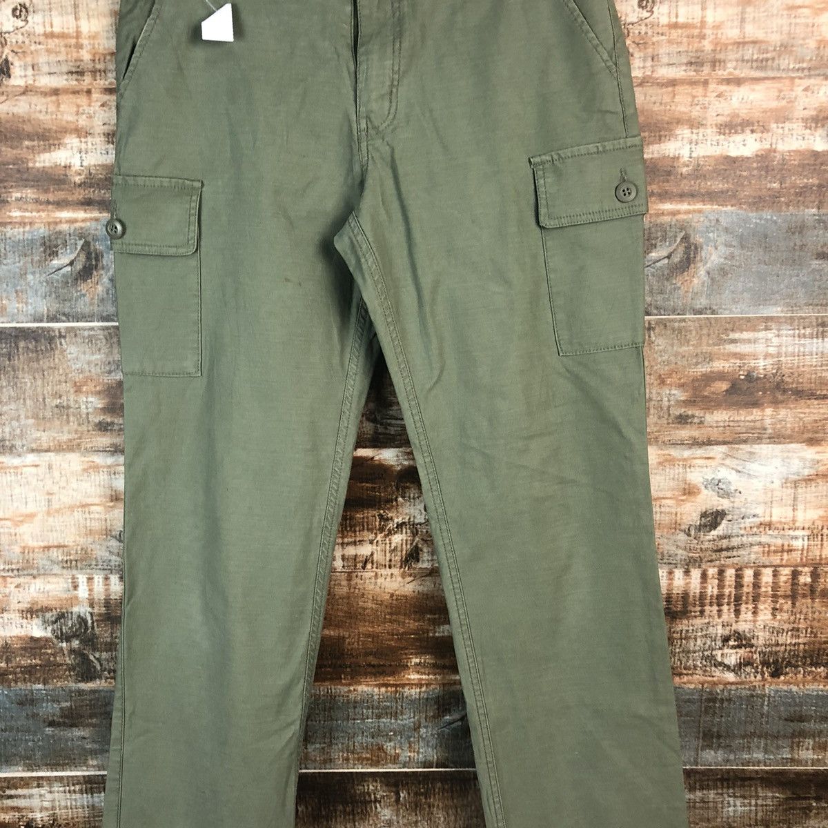 Japanese Brand DL 3Can 4 On Green Cargo Multipocket Pants #C665 Size US 29 - 5 Thumbnail
