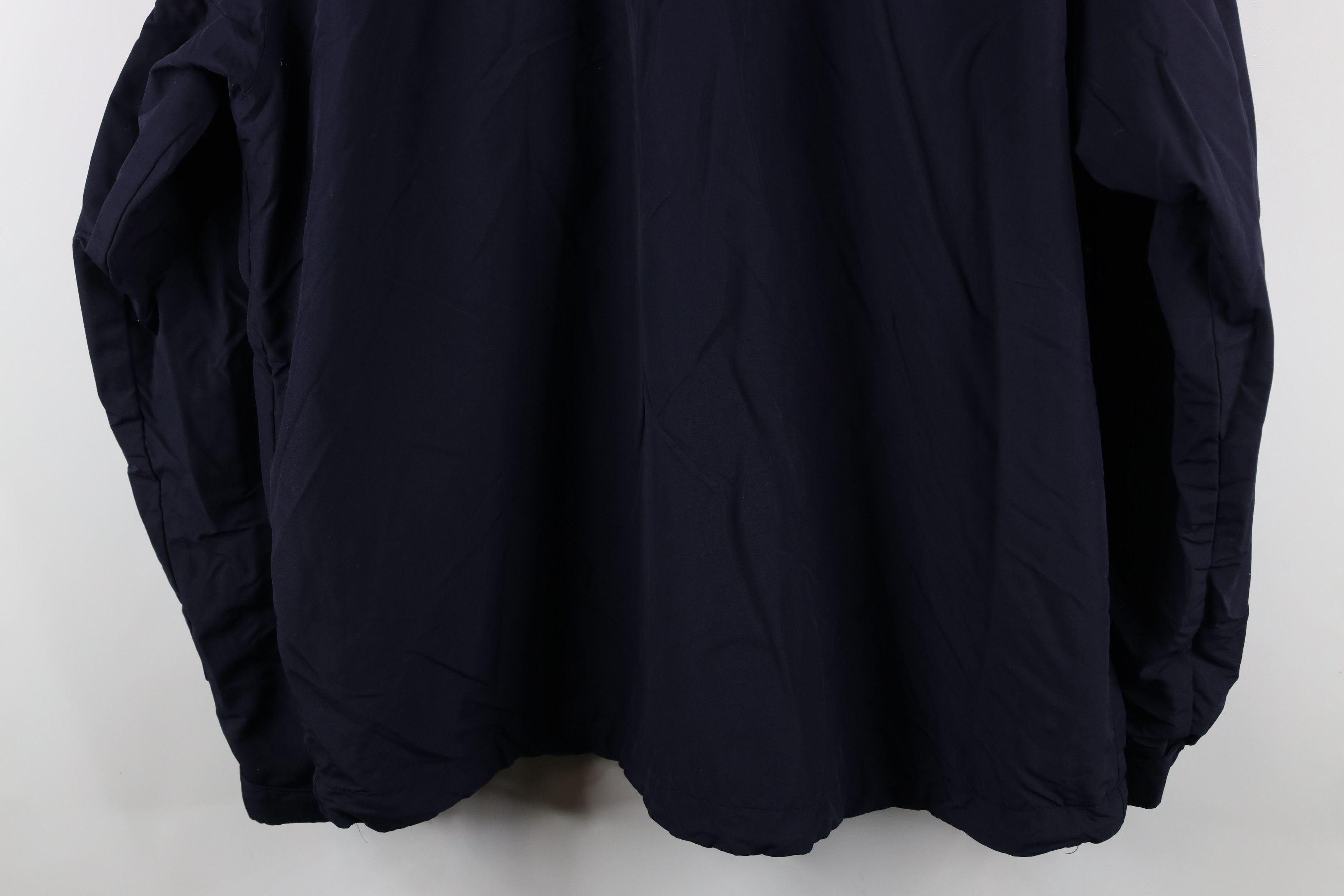 Lands' End × Vintage Vintage 90s Lands End Full Zip Hooded Rain Jacket Navy Blue Size US XL / EU 56 / 4 - 16 Thumbnail