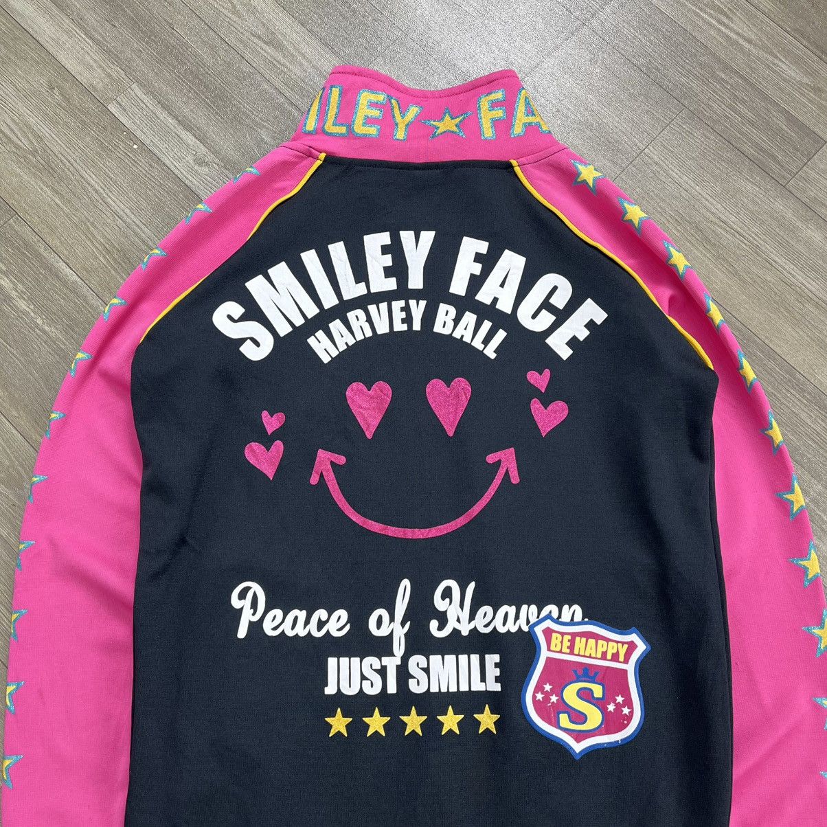 Angel Blue 2000s Hysteric Glamour Style Smile Face Star Track Jacket Size US S / EU 44-46 / 1 - 3 Thumbnail